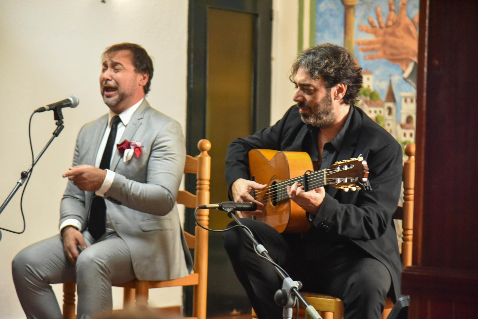 Un momento de la clausura del Congreso de Flamenco Antonio El Chaqueta, en La Línea.