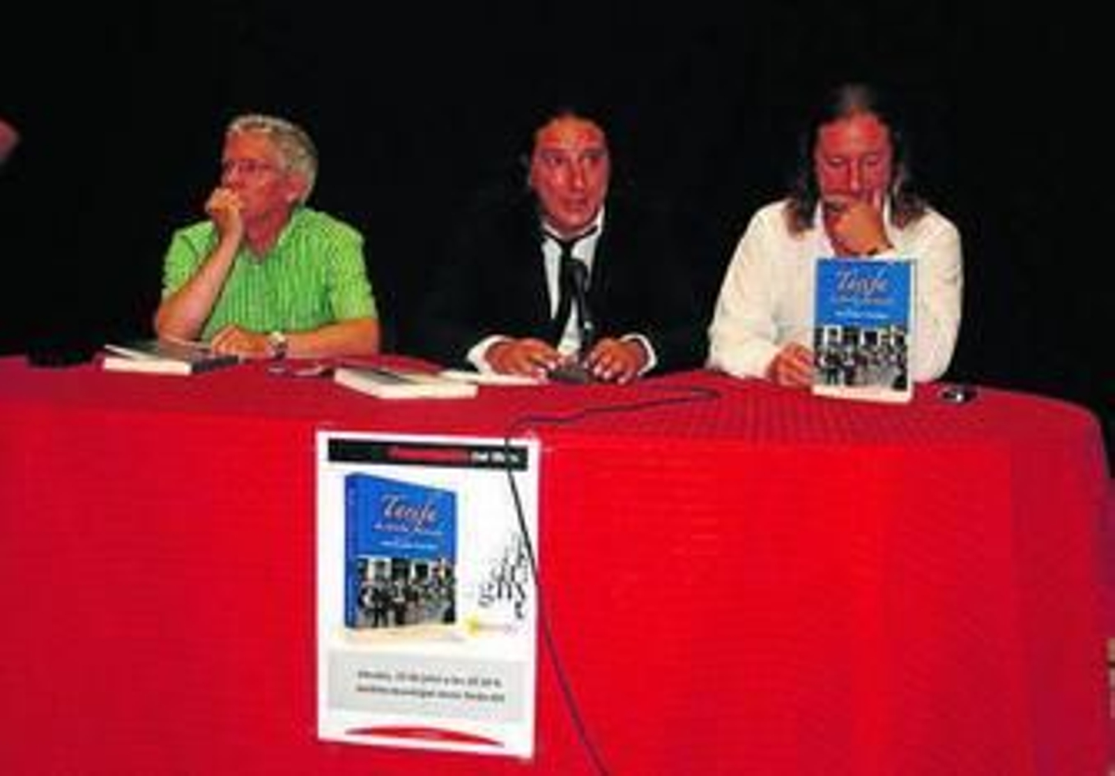Ildefonso Sena, Francisco Javier Terán y Shus Terán, ayer en el acto.