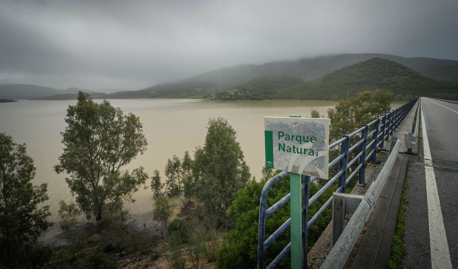 Imágenes del estado actual de los embalses de los Hurones, Guadalcacín y Bornos