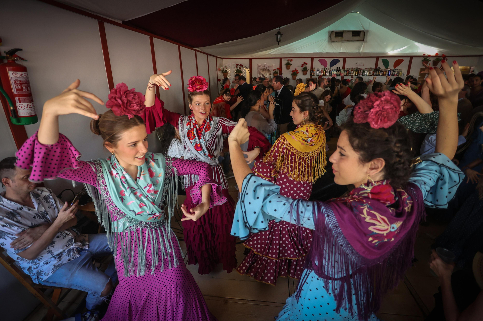 Imágenes del ambiente el domingo en la Feria de Jerez 2024