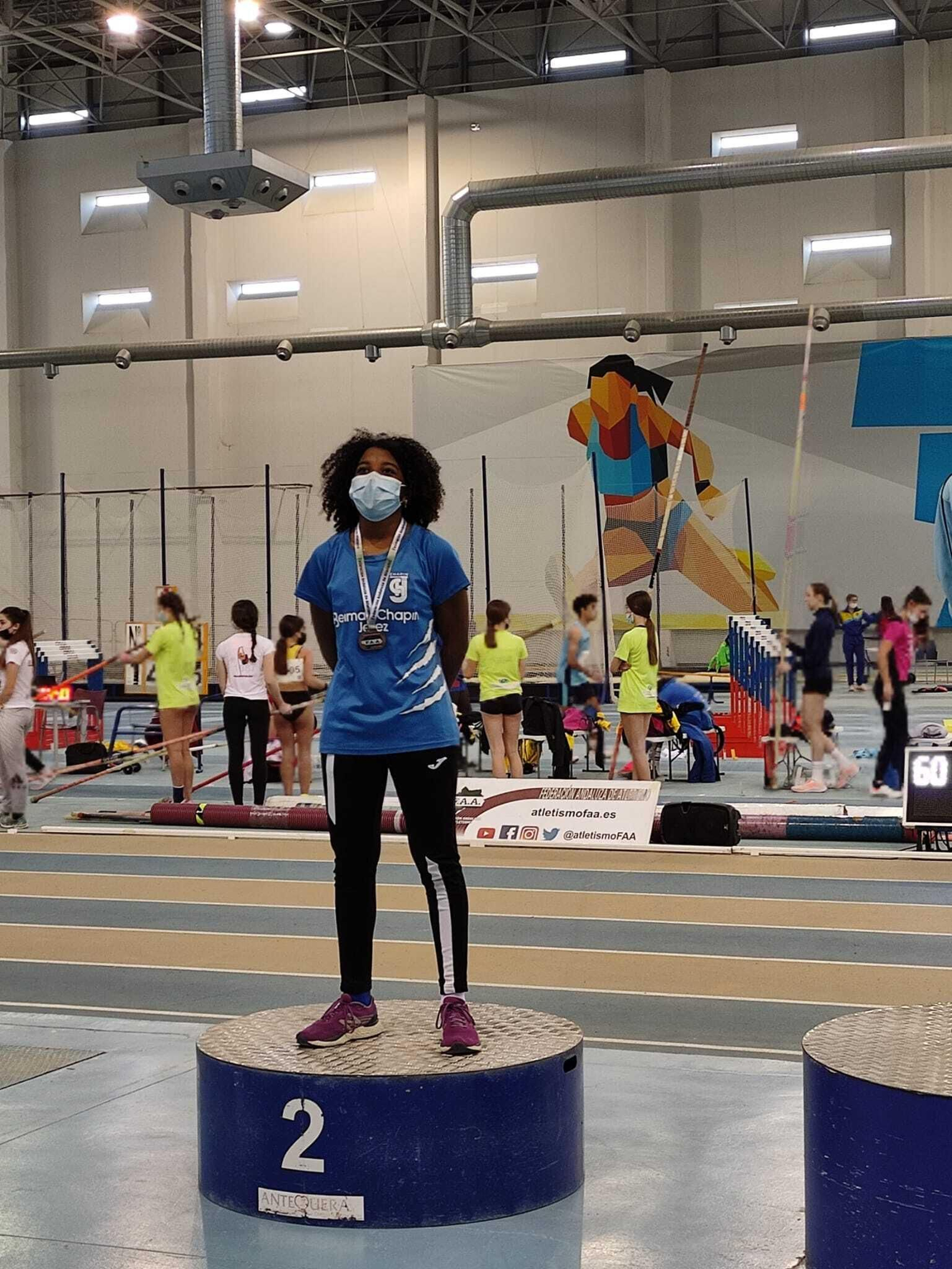 Patricia Pérez, plata en longitud.