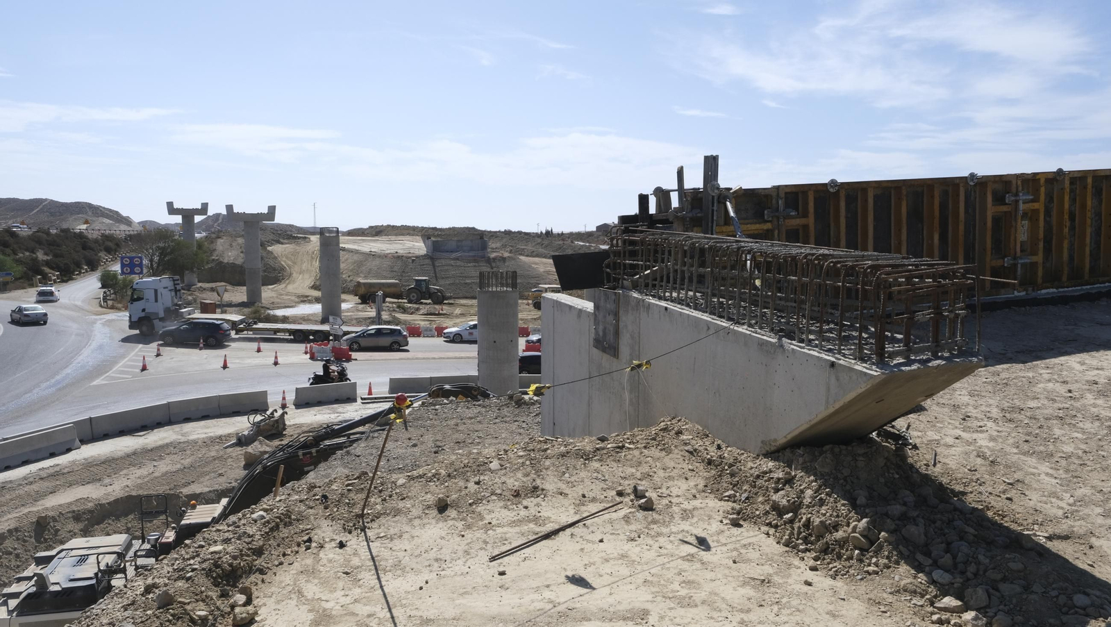 Las obras del nuevo enlace de Viator, en imágenes