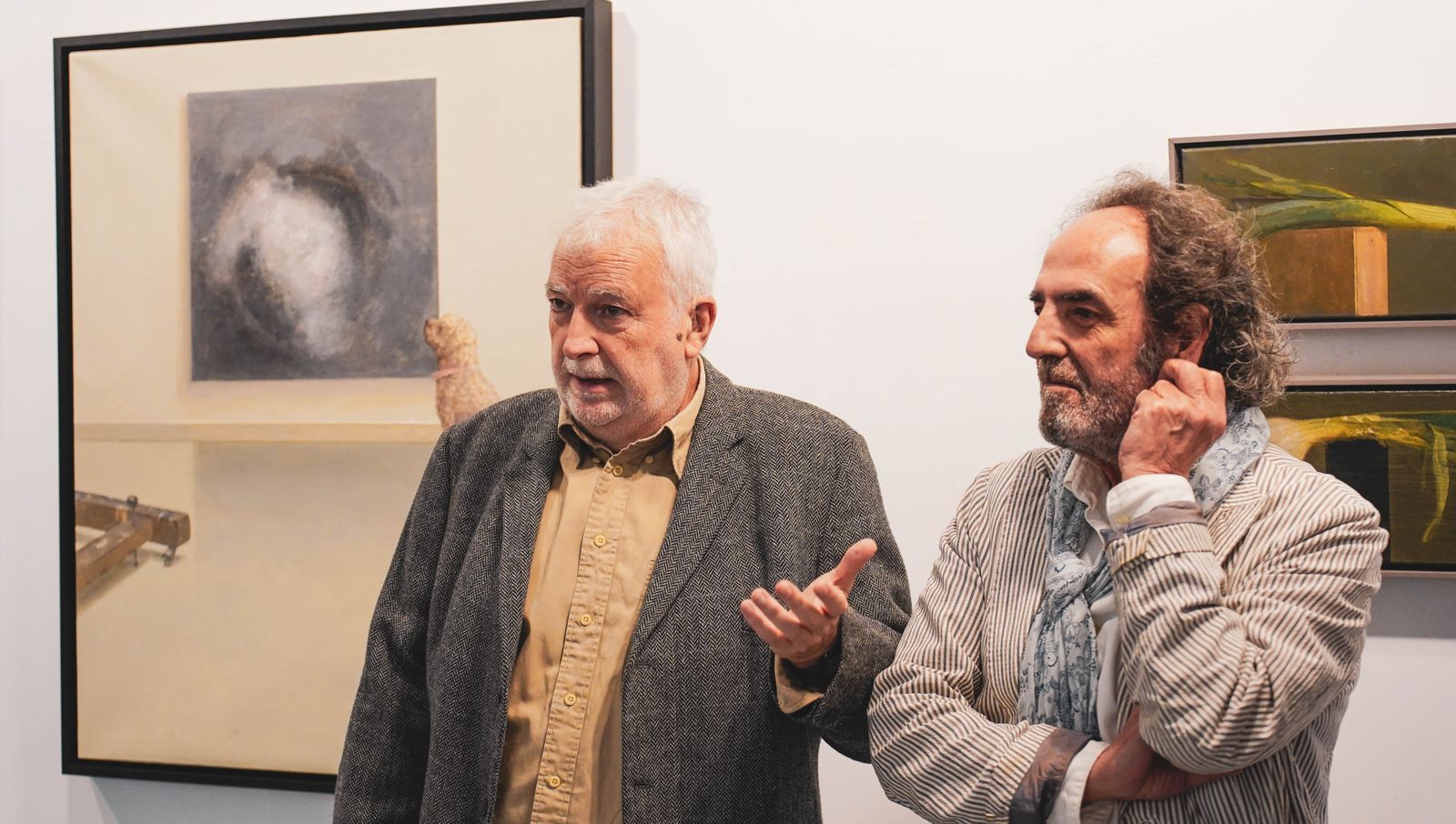 Inauguración de la exposición de Manuel Cano y Javier Machimbarrena en la sala Cajasur de Algeciras
