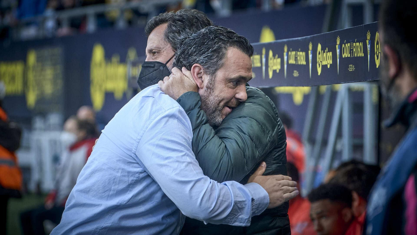 Partido de fútbol entre el Cádiz CF y el Getafe CF.