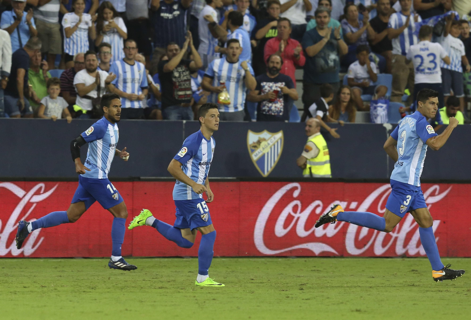 El Málaga CF-Las Palmas, en imágenes