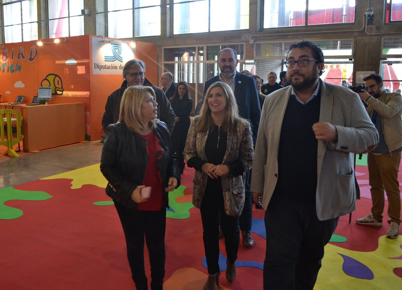 Mamen Sánchez e Irene García en la inauguración de Juvelandia la pasada semana.