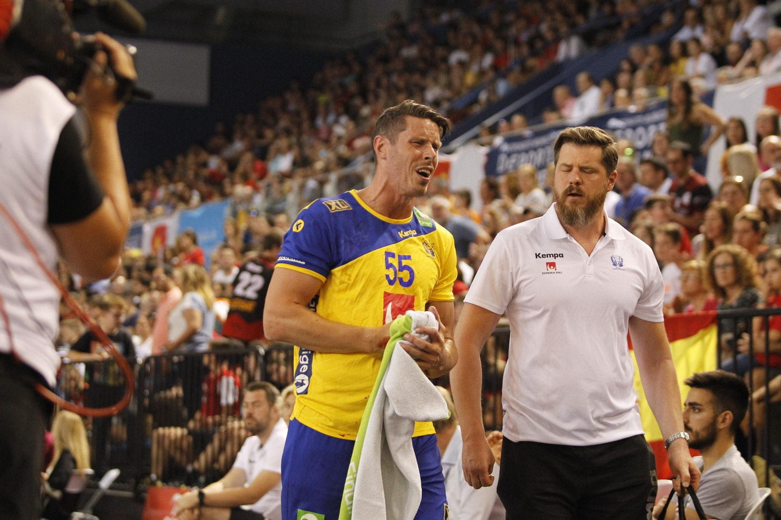 Fotogalería España-Suecia. Balonmano. Palacio Juegos Mediterráneos. Almería