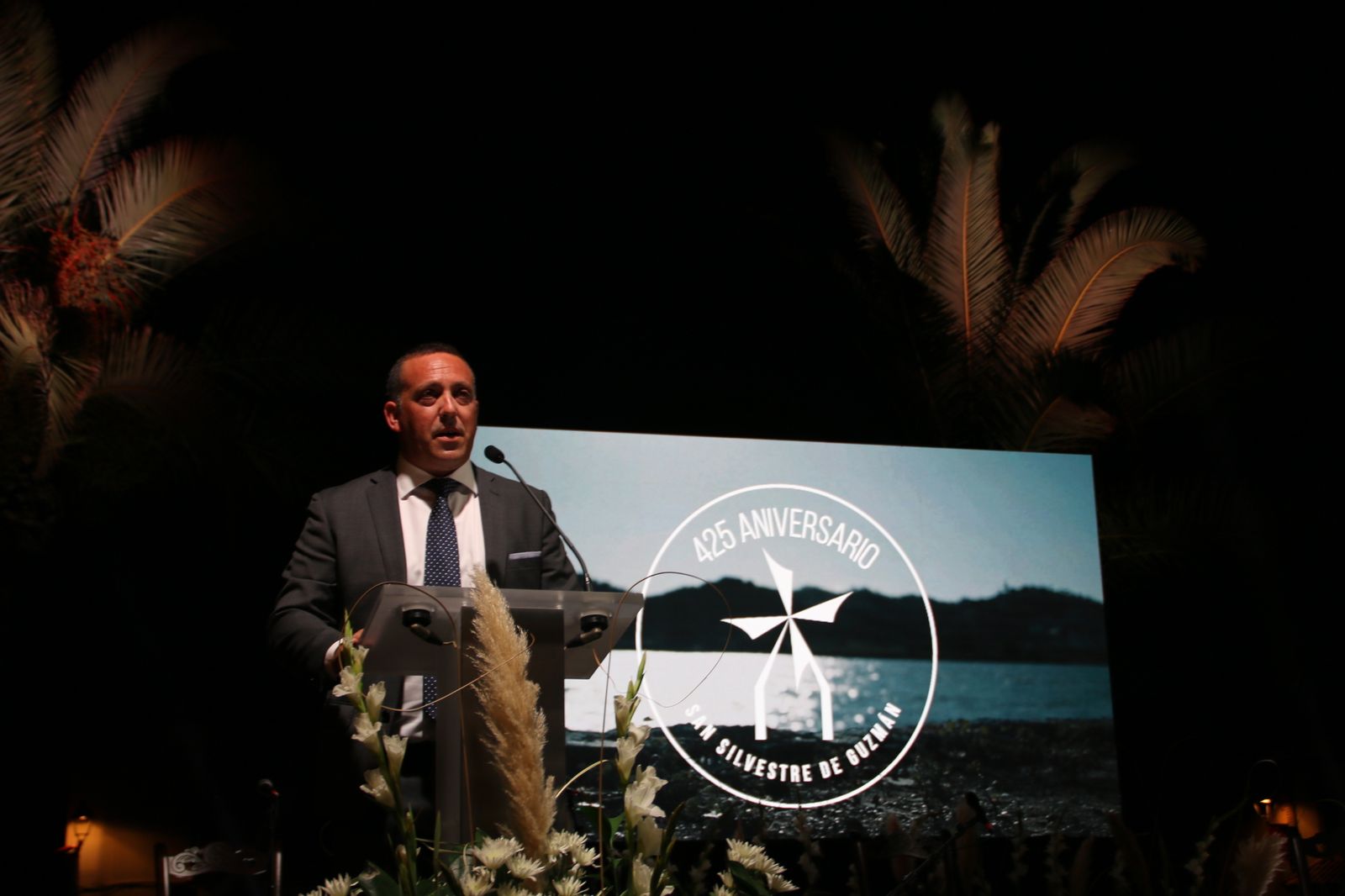 El alcalde, José Alberto Macarro, durante el acto.