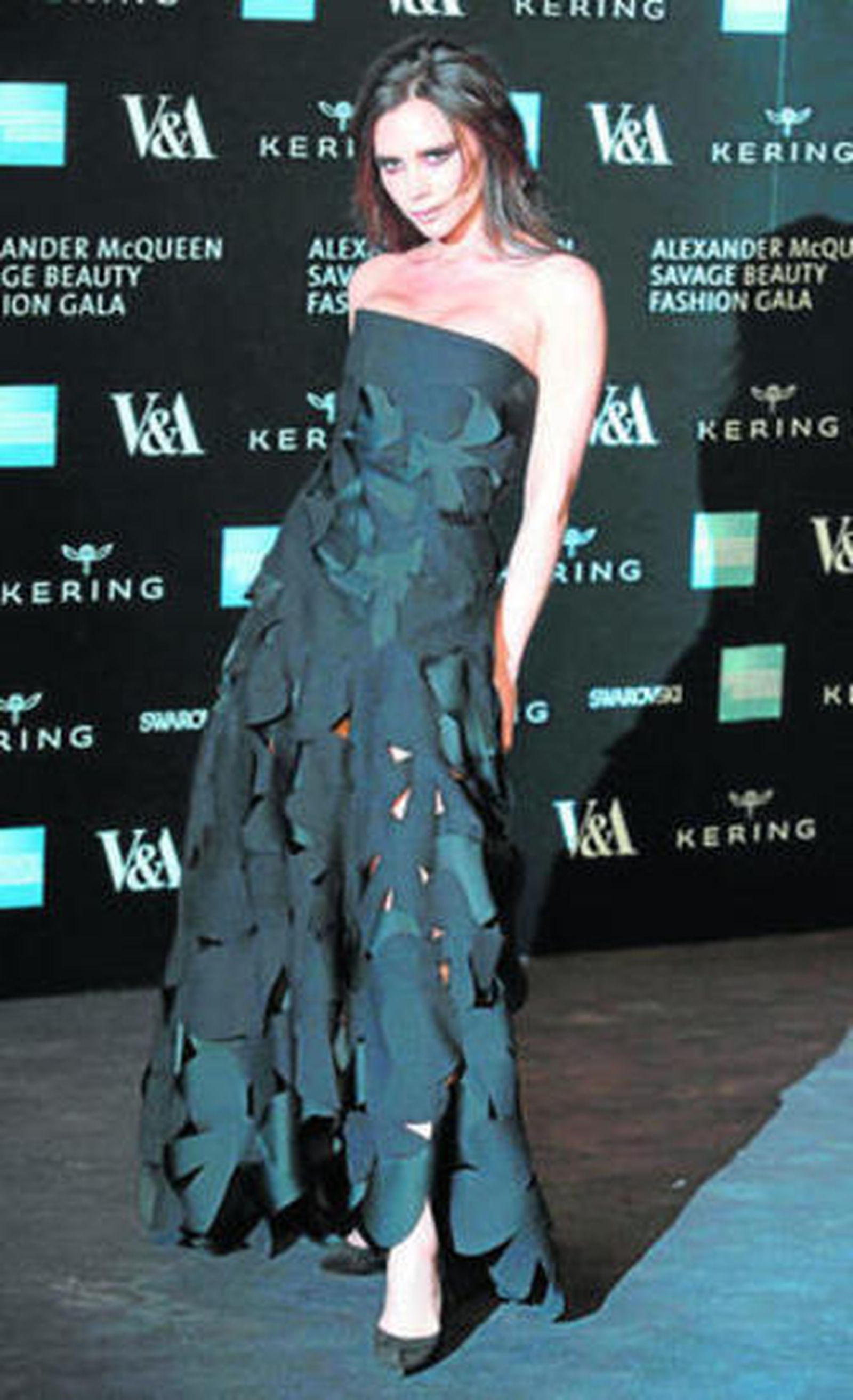 La 'posh', en el reciente homenaje a Alexander McQueen.