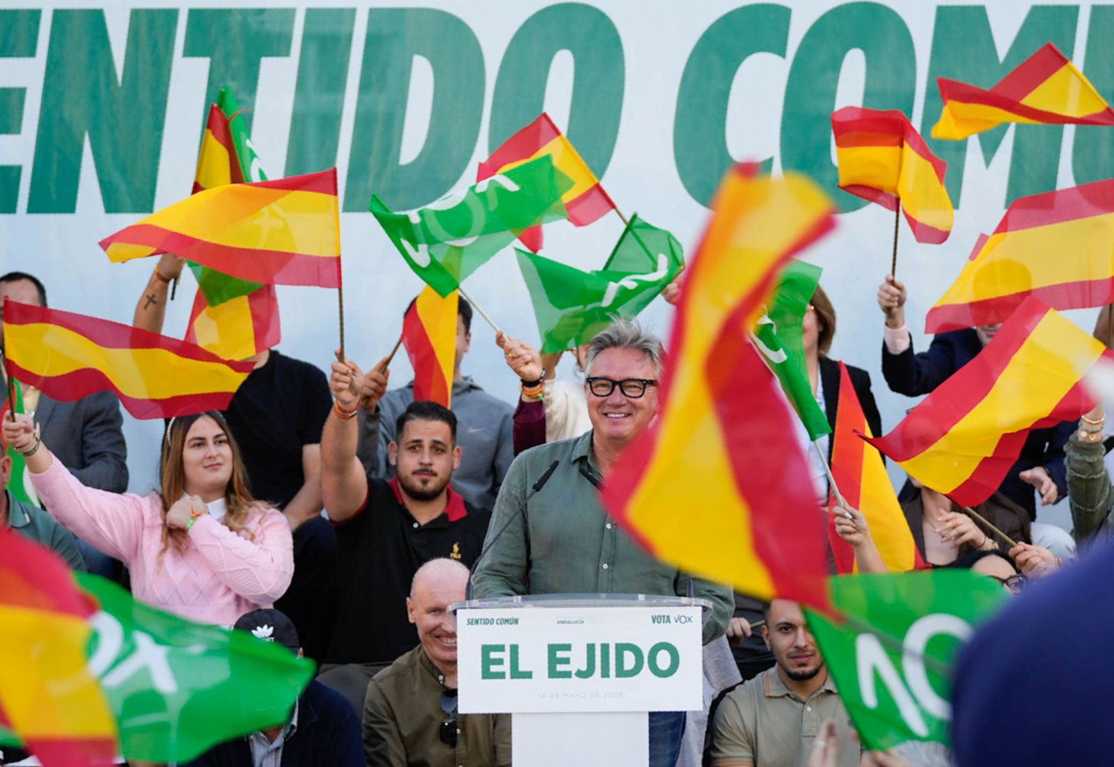 Las imágenes del acto público de Vox con Santiago Abascal en El Ejido