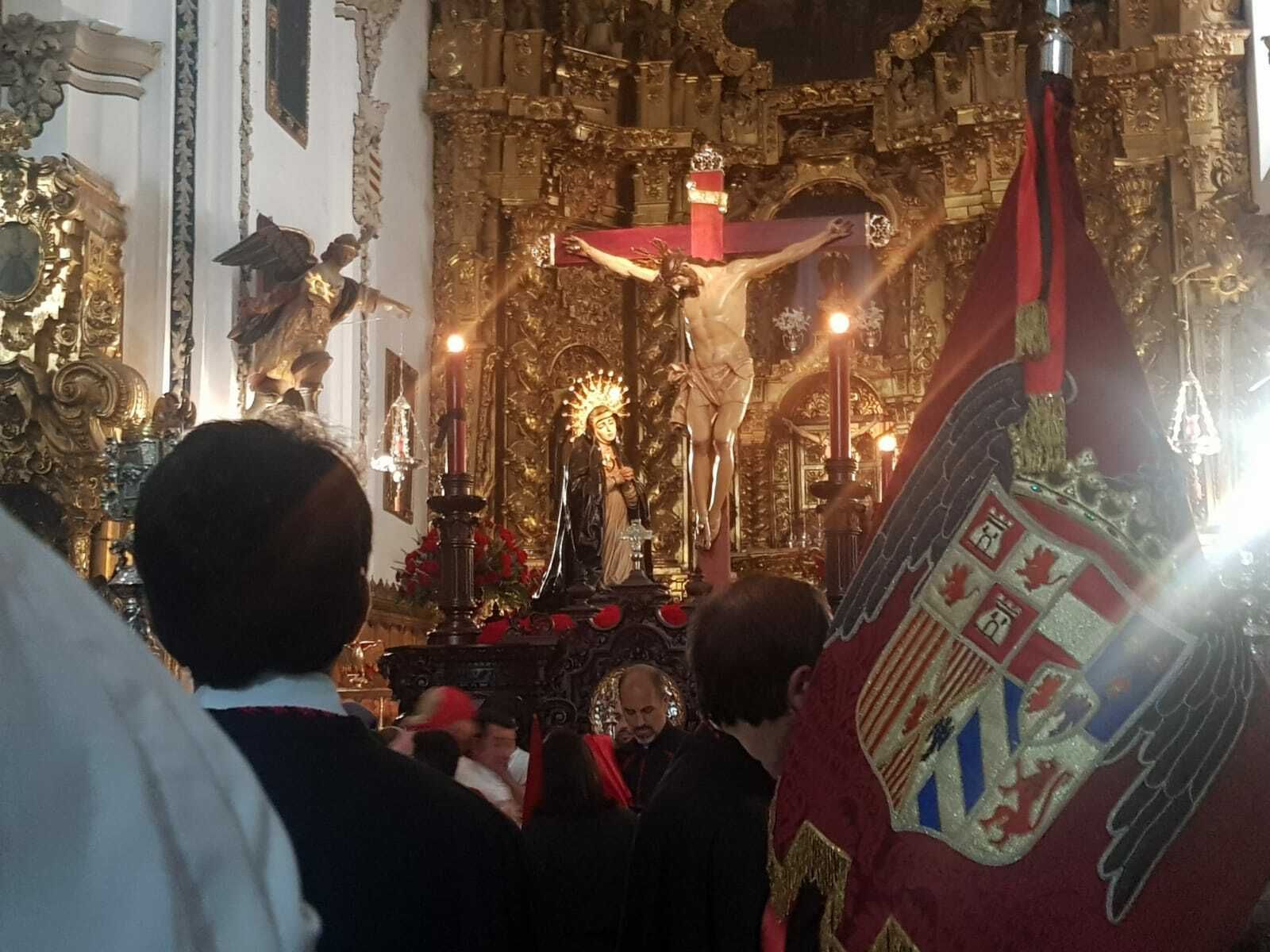 Interior de la iglesia de San Francisco, sede canónica de La Caridad