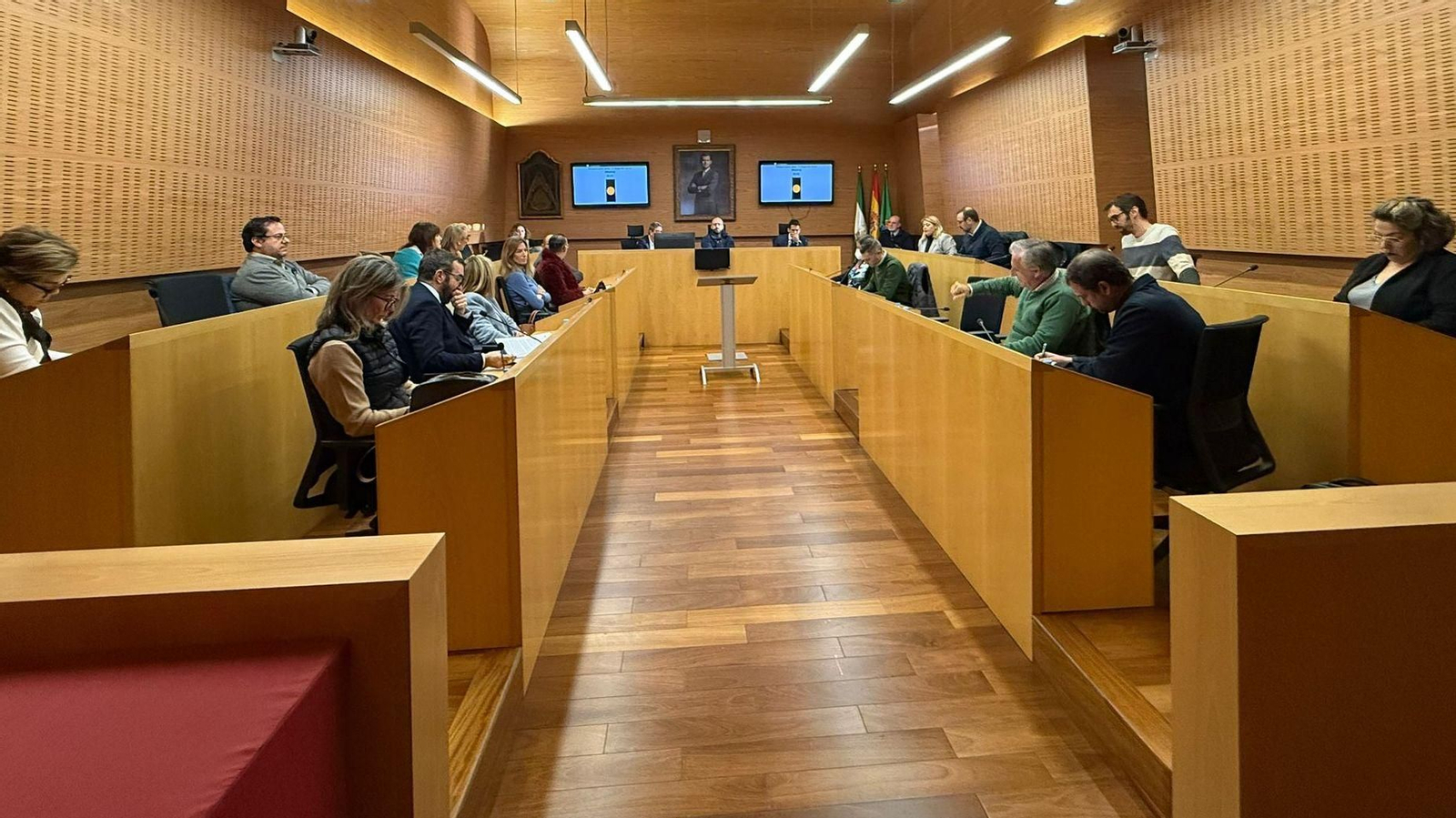 Una imagen del pleno ordinario de este viernes.