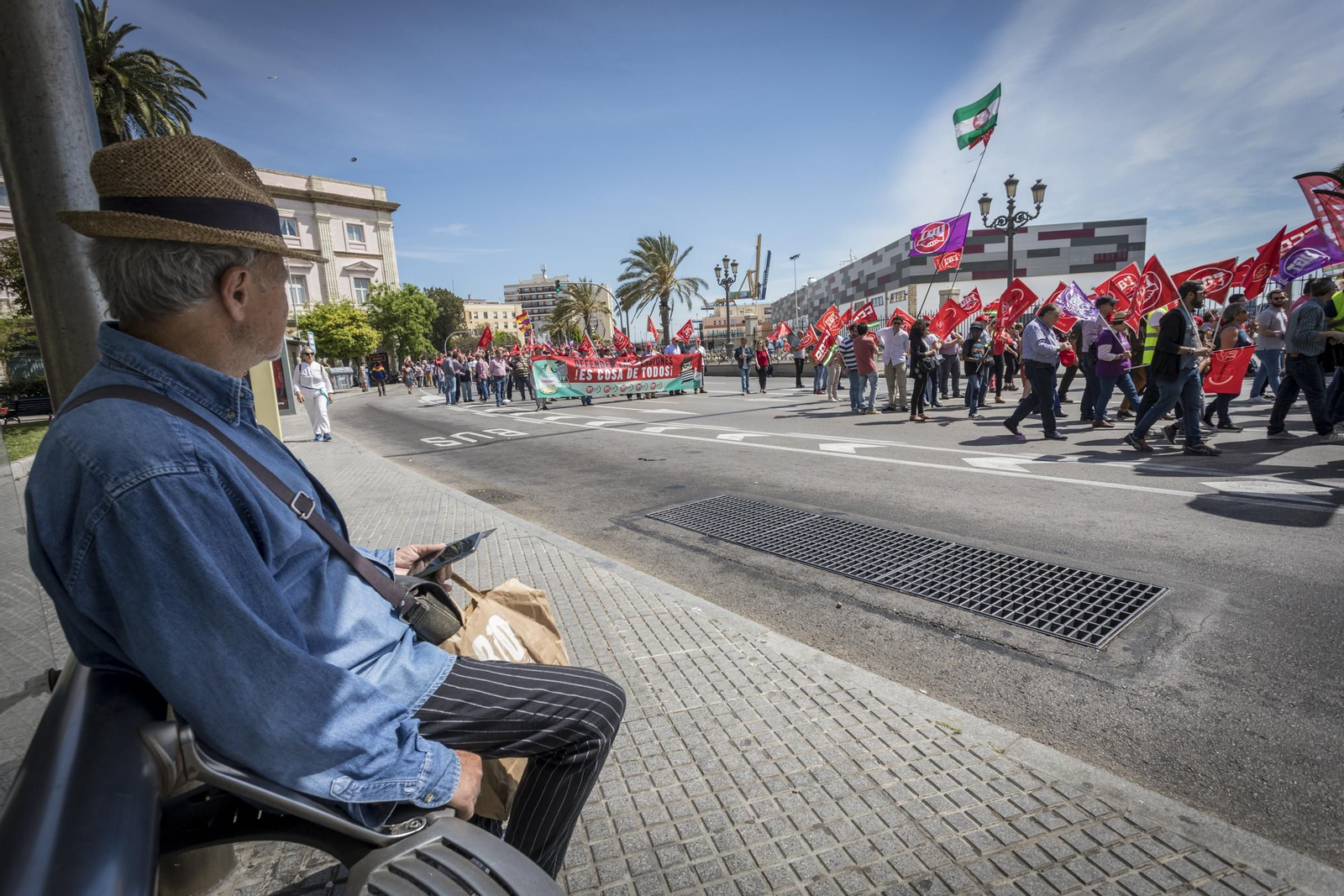 Manifestación de UGT y CCOO