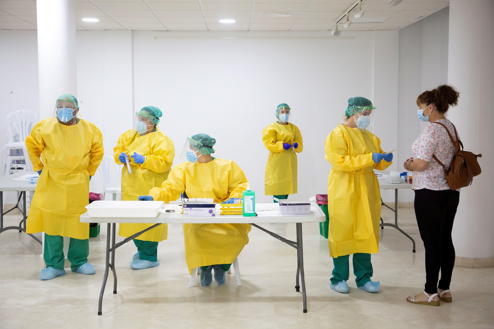 Imagen de archivo de uno de los cribados masivos realizados en la provincia.