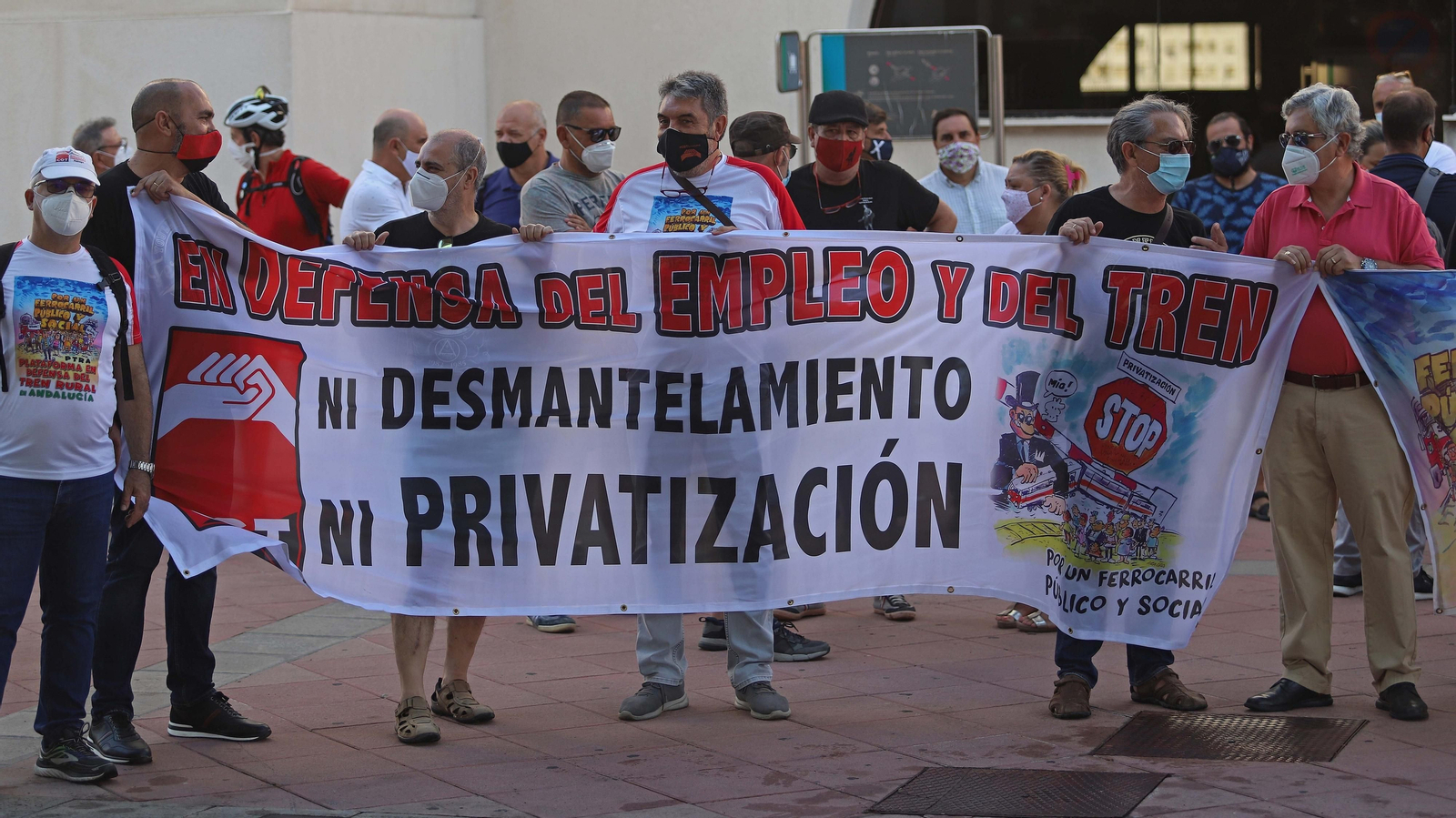 Concentración por el tren en Algeciras