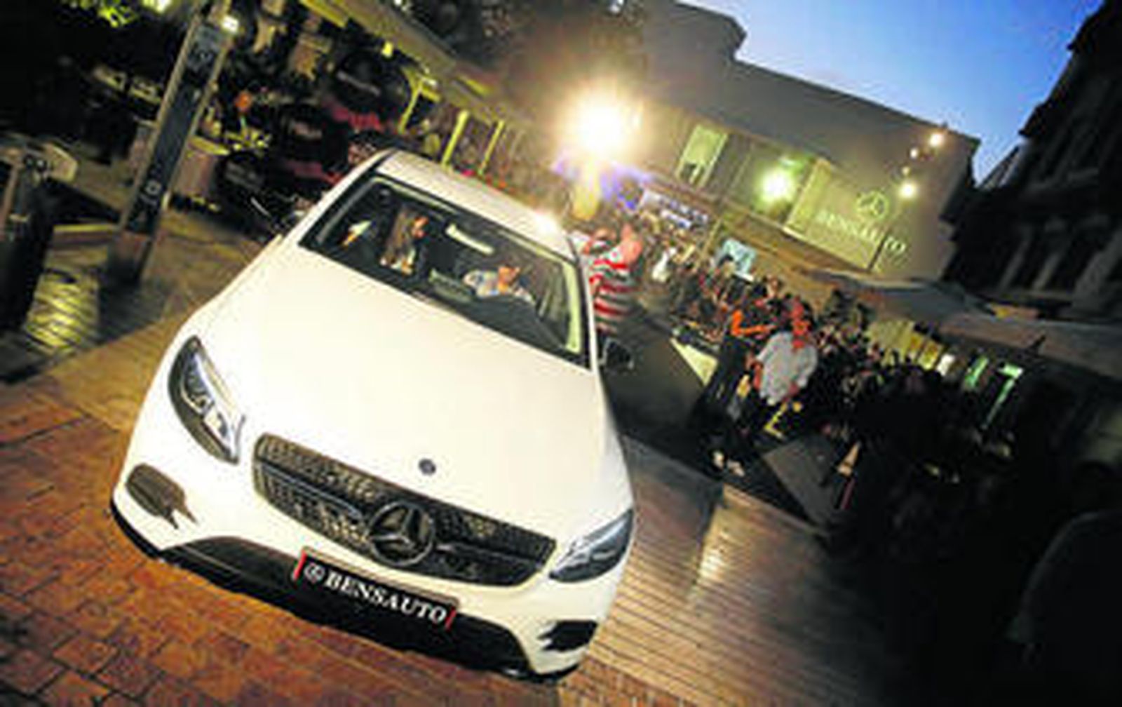 Presentación del nuevo modelo de Mercedes en El Pimpi el pasado jueves de la mano de Bensauto.