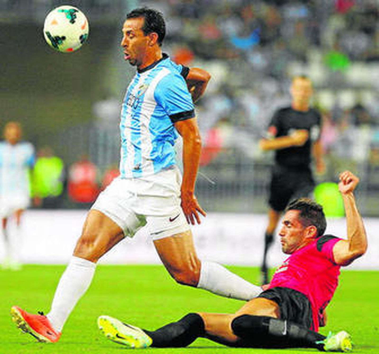 Mounir El Hamdaoui, en uno de sus pocos partidos.