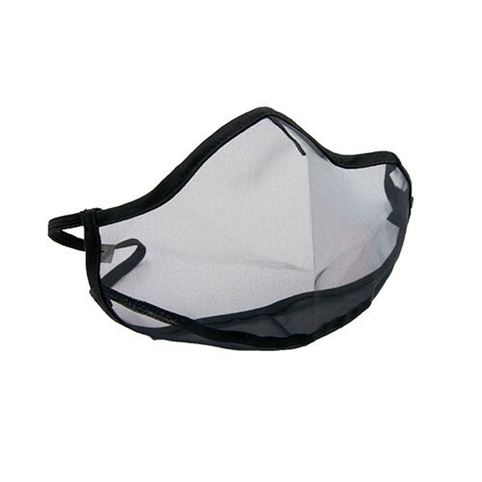 Mascarilla de rejilla transparente.