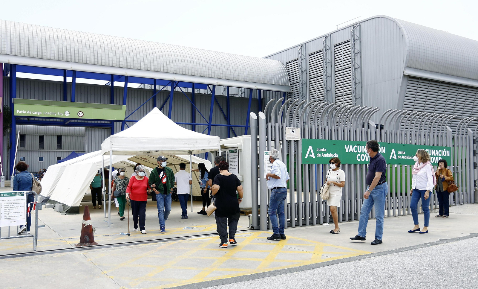 Vacunódromo del Palacio de Ferias de Málaga.