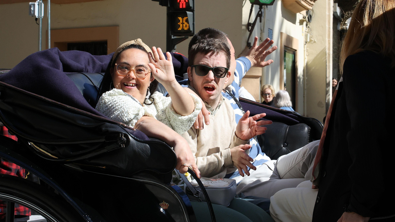 'Los carruajes de la integración' con jóvenes de Cedown y Aspanido por Jerez