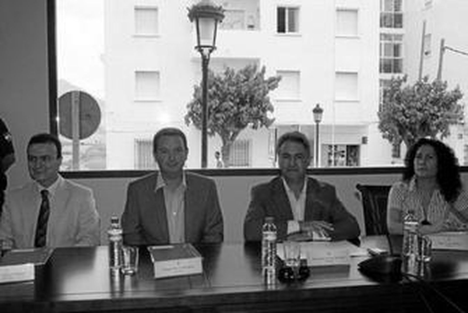 Diego Jiménez, Gabriel Recio, Salvador Zotano y Noelia López, el día en el que se formalizó el preacuerdo.