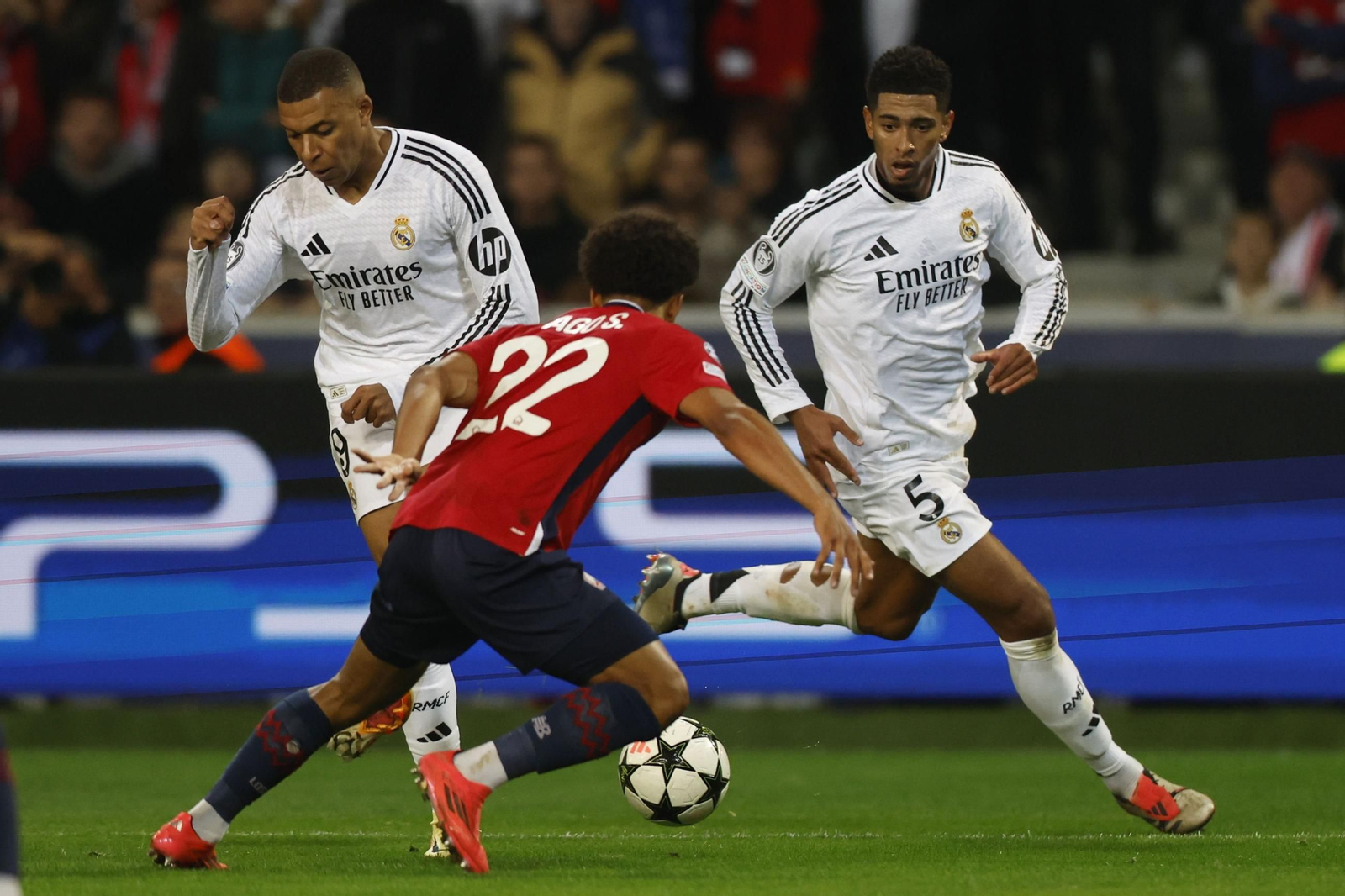 El Lille-Real Madrid, en fotos