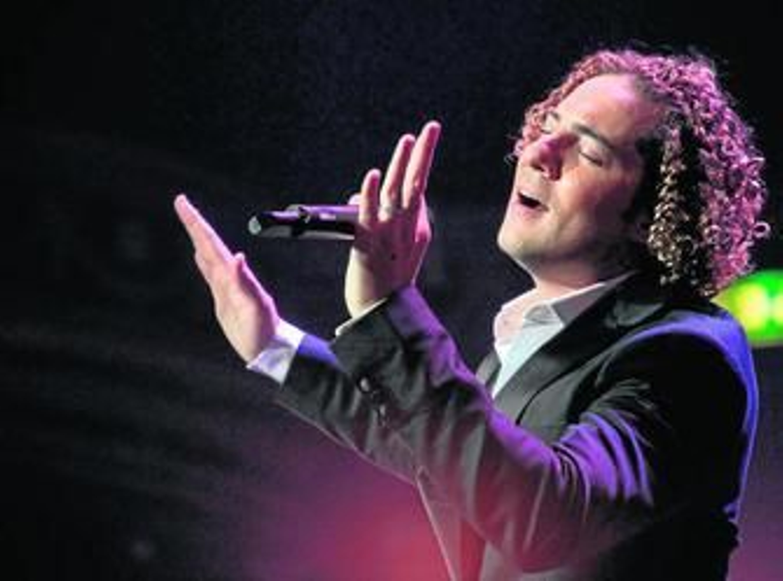 David Bisbal, durante su gran actuación el miércoles en Londres.