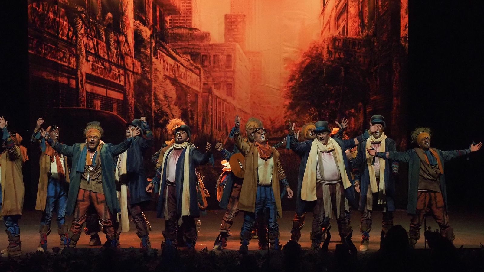 Un momento de la actuación de 'Los Fieras' de Ayamonte.