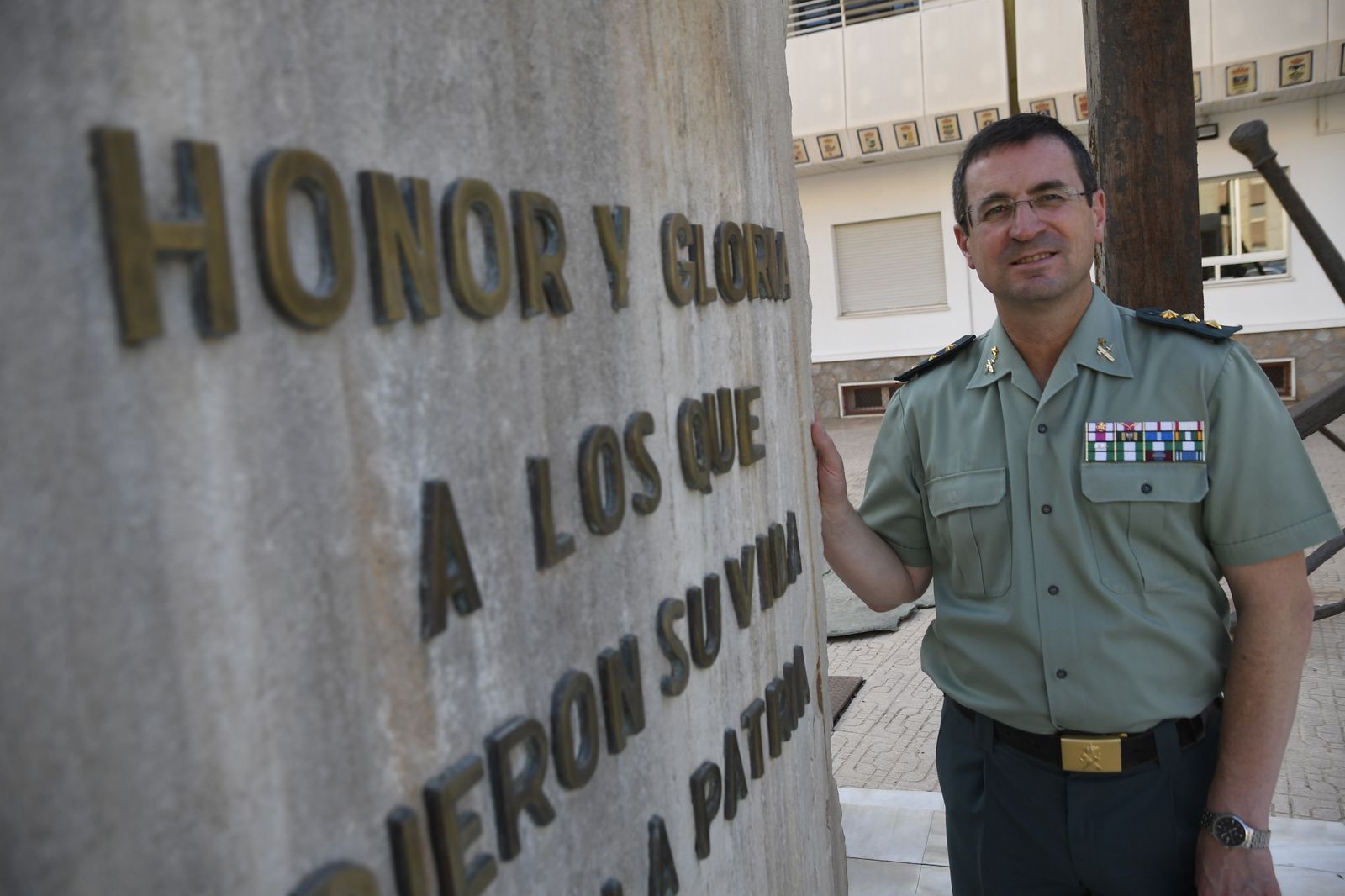 El coronel Jorge Montero Llácer, jefe de la Comandancia de Almería.