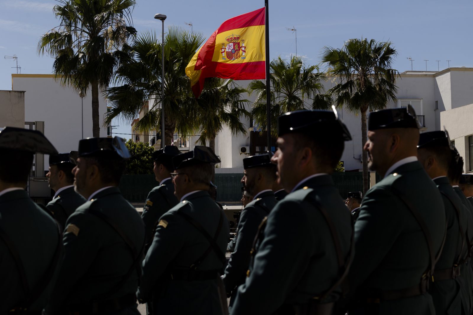 Toma de posesión del coronel Luis Martín Velasco como jefe de la Comandancia de la Guardia Civil  de Cádiz