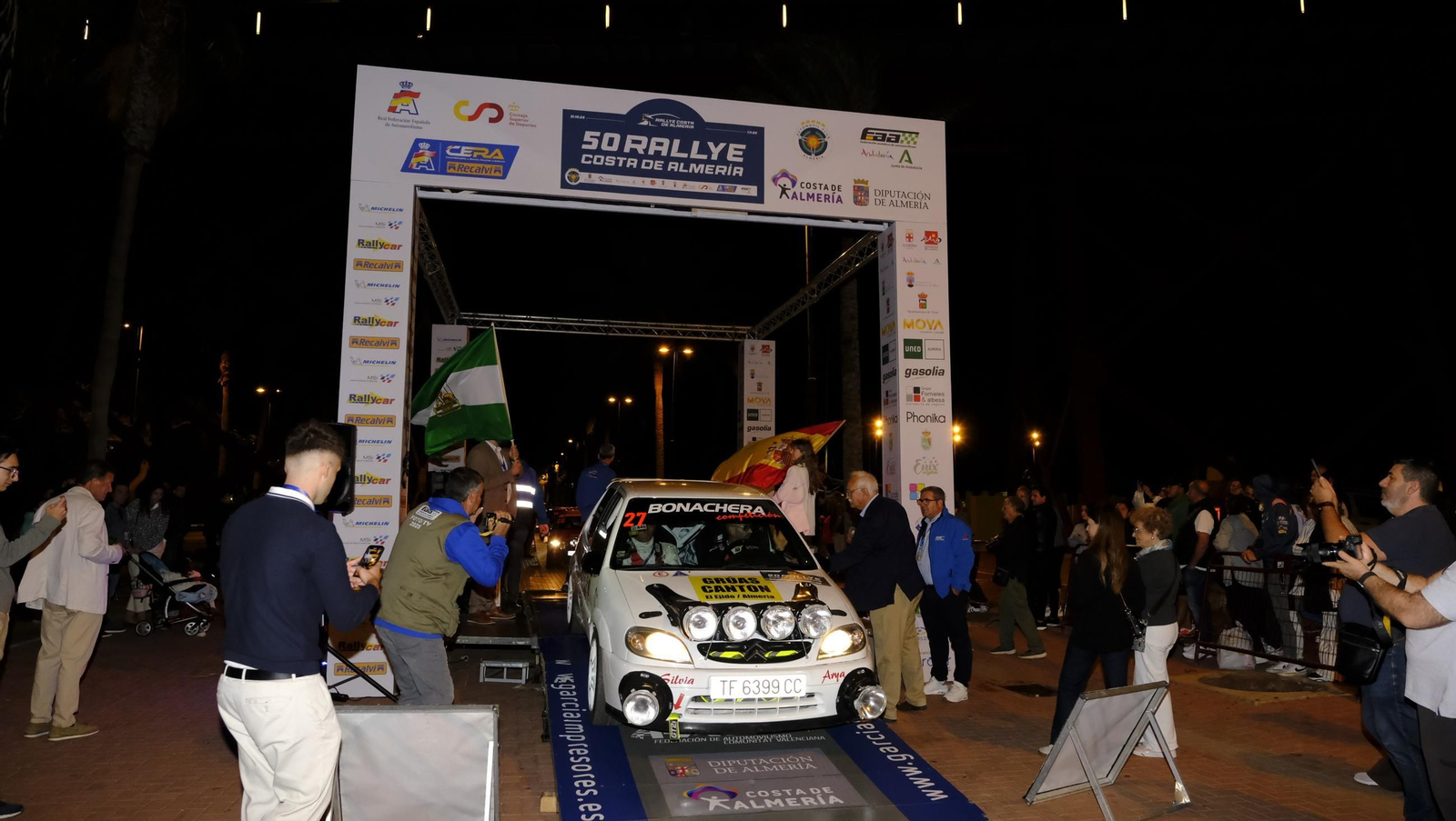 La salida de la 50 edición del Rallye Costa de Almería, en imágenes