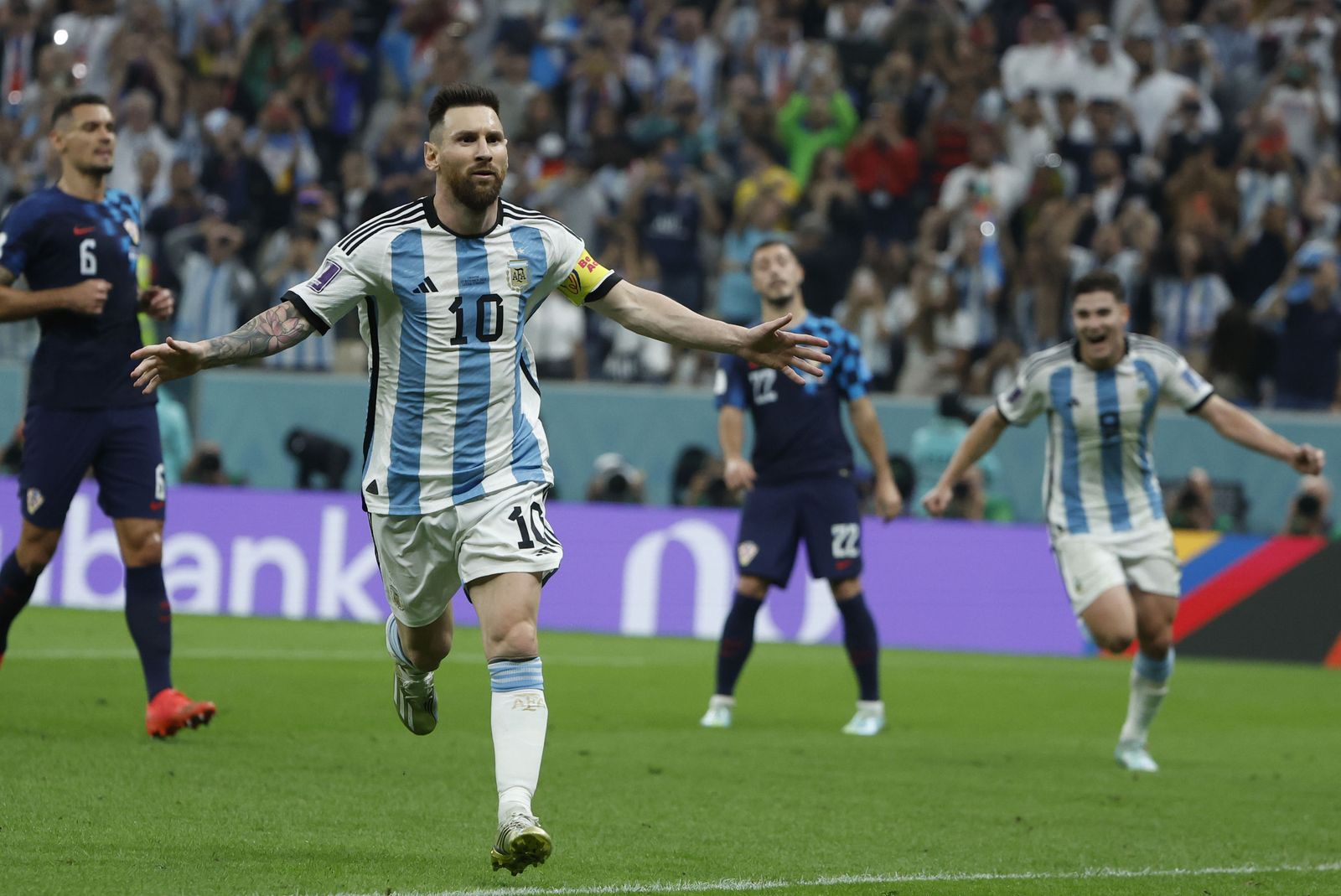 Las fotos de Messi contra Croacia