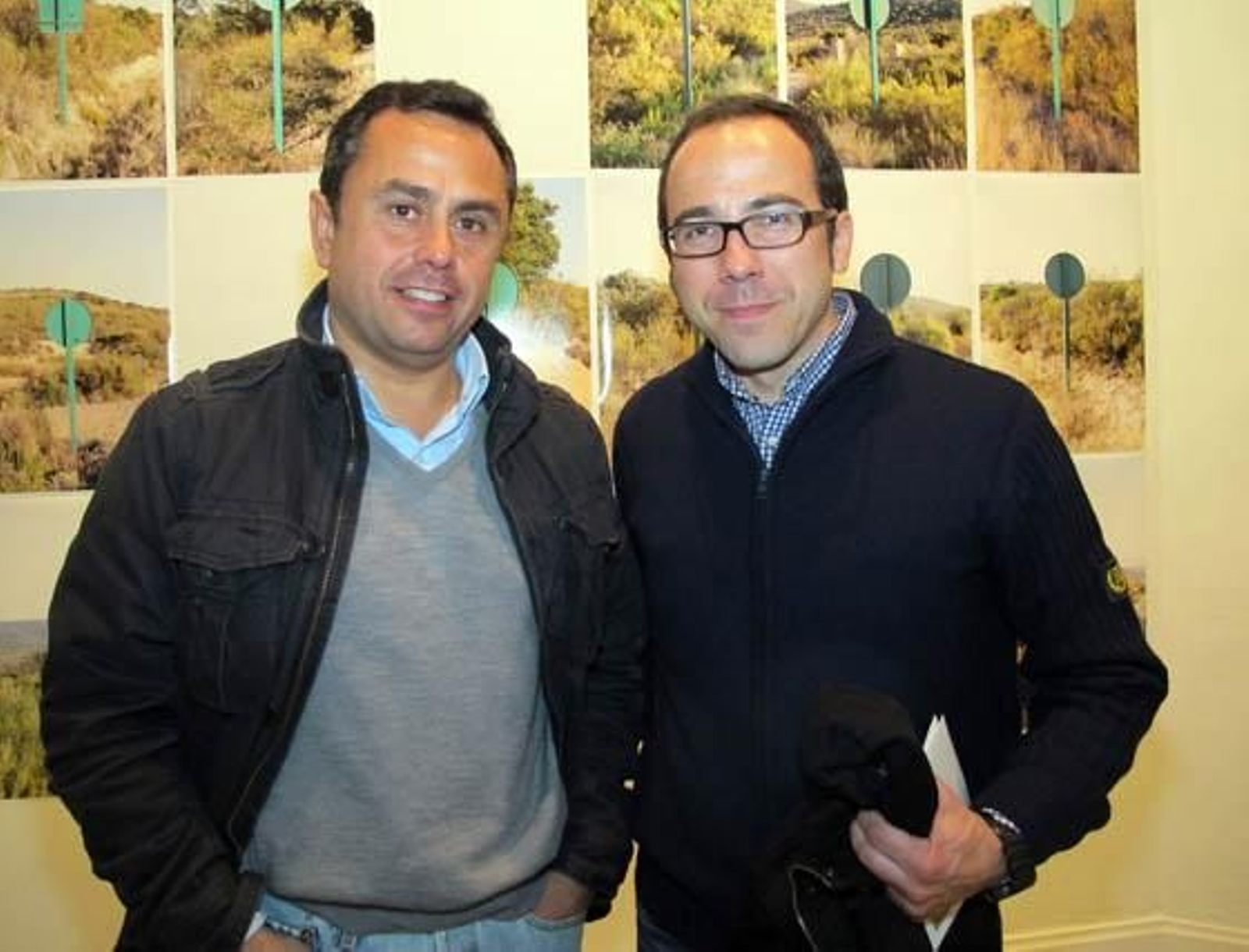 Los pintores Ricardo Suárez y Óscar Ortiz Marzo.

Foto: Victoria Ramírez