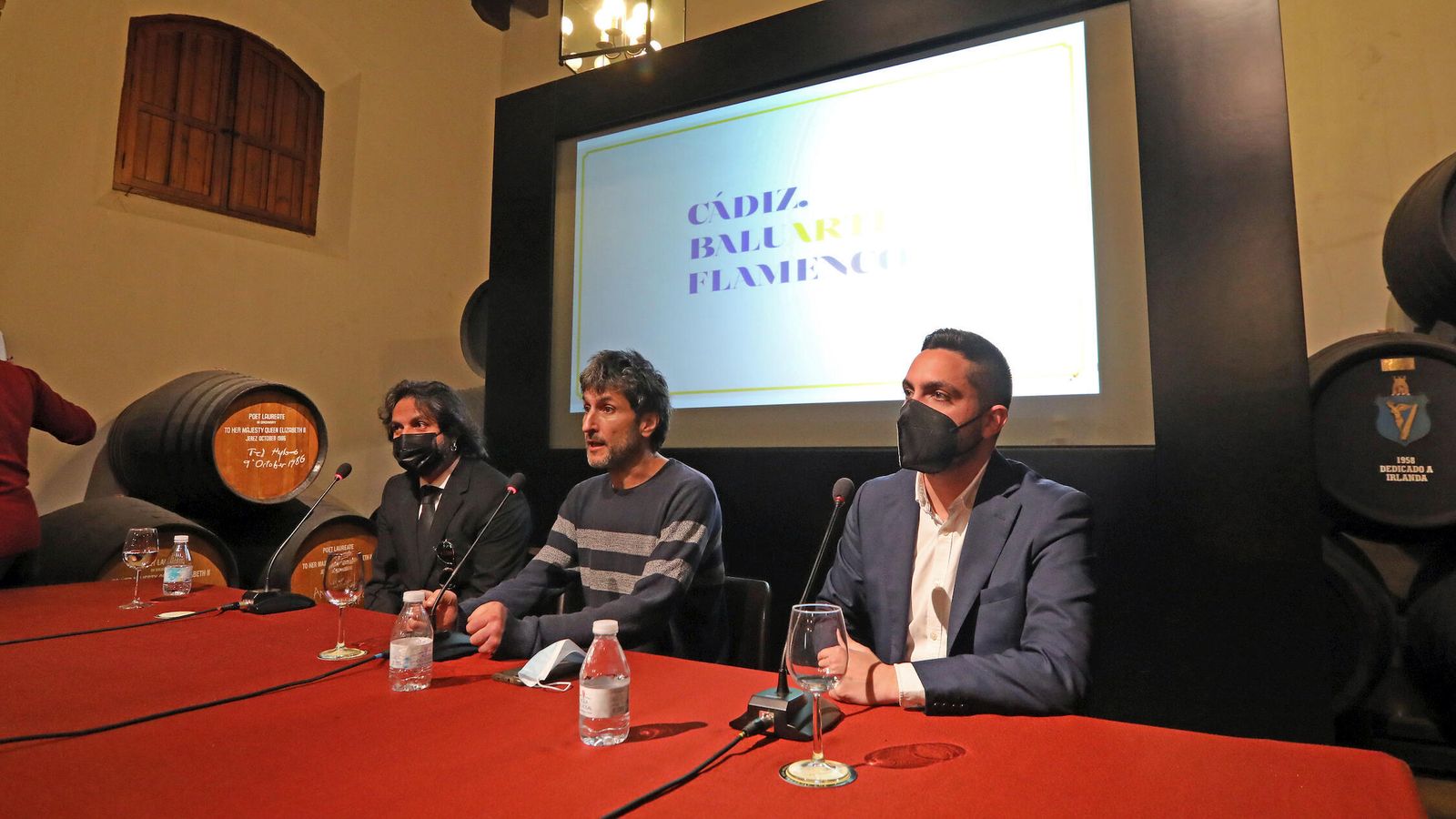 Un momento de la rueda de prensa de presentación.