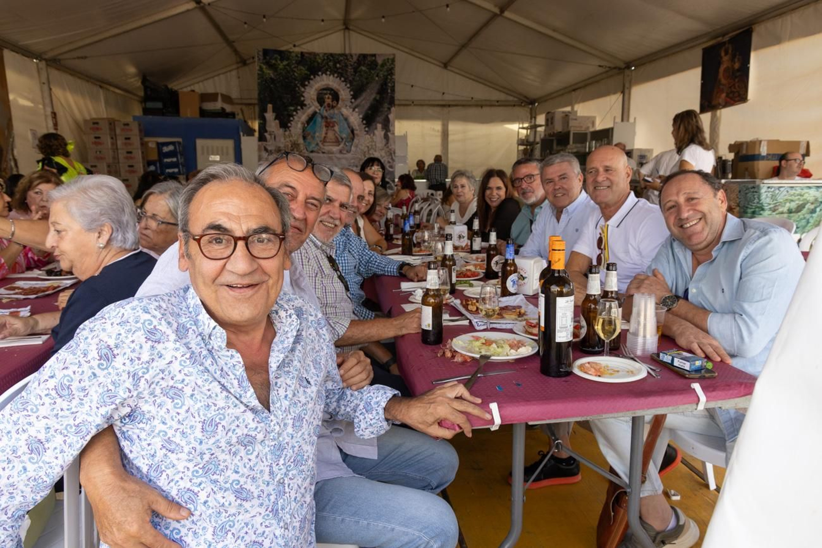 Las comidas de empresa se suceden en la Feria de San Lucas