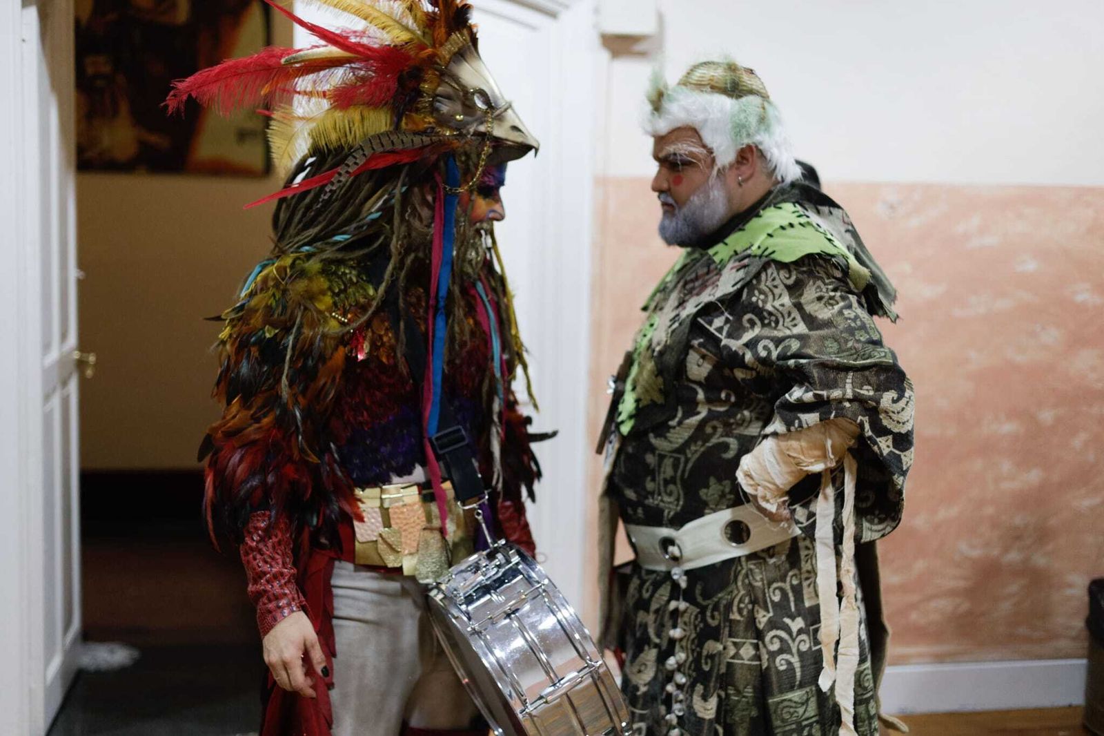 El ambiente en los camerinos del teatro