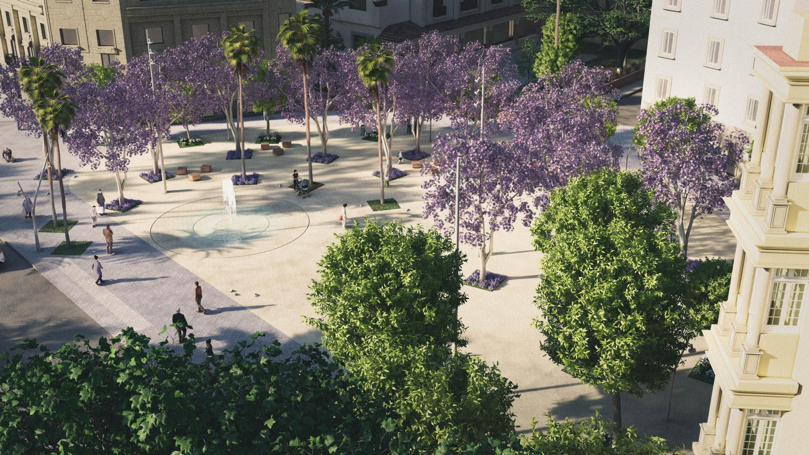 Presentada la peatonalización del Paseo de Almería, en imágenes