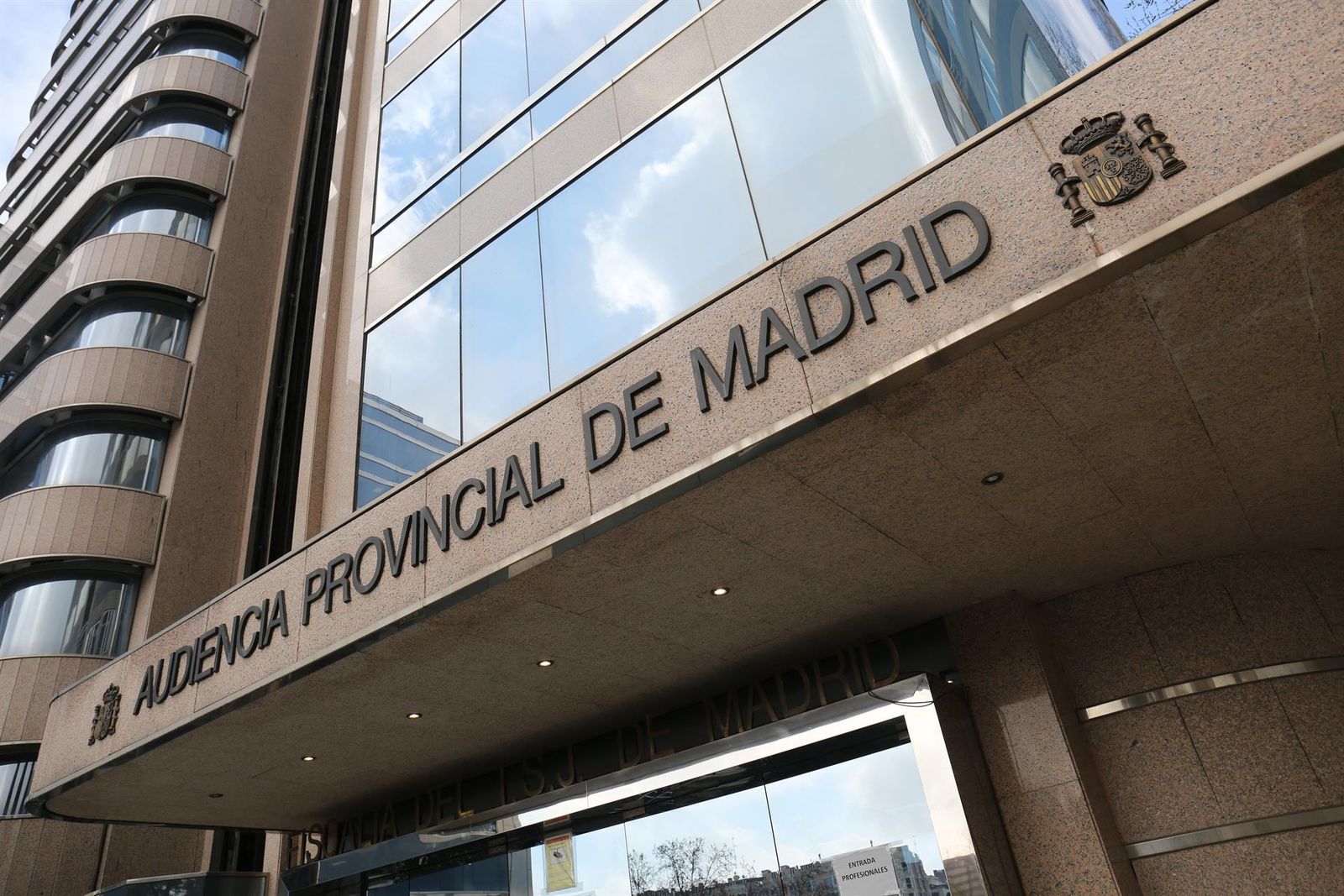 Fachada de la Audiencia Provincial de Madrid