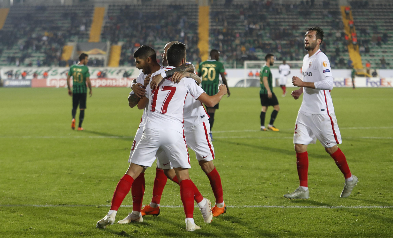 Las imágenes del Akhisar-Sevilla