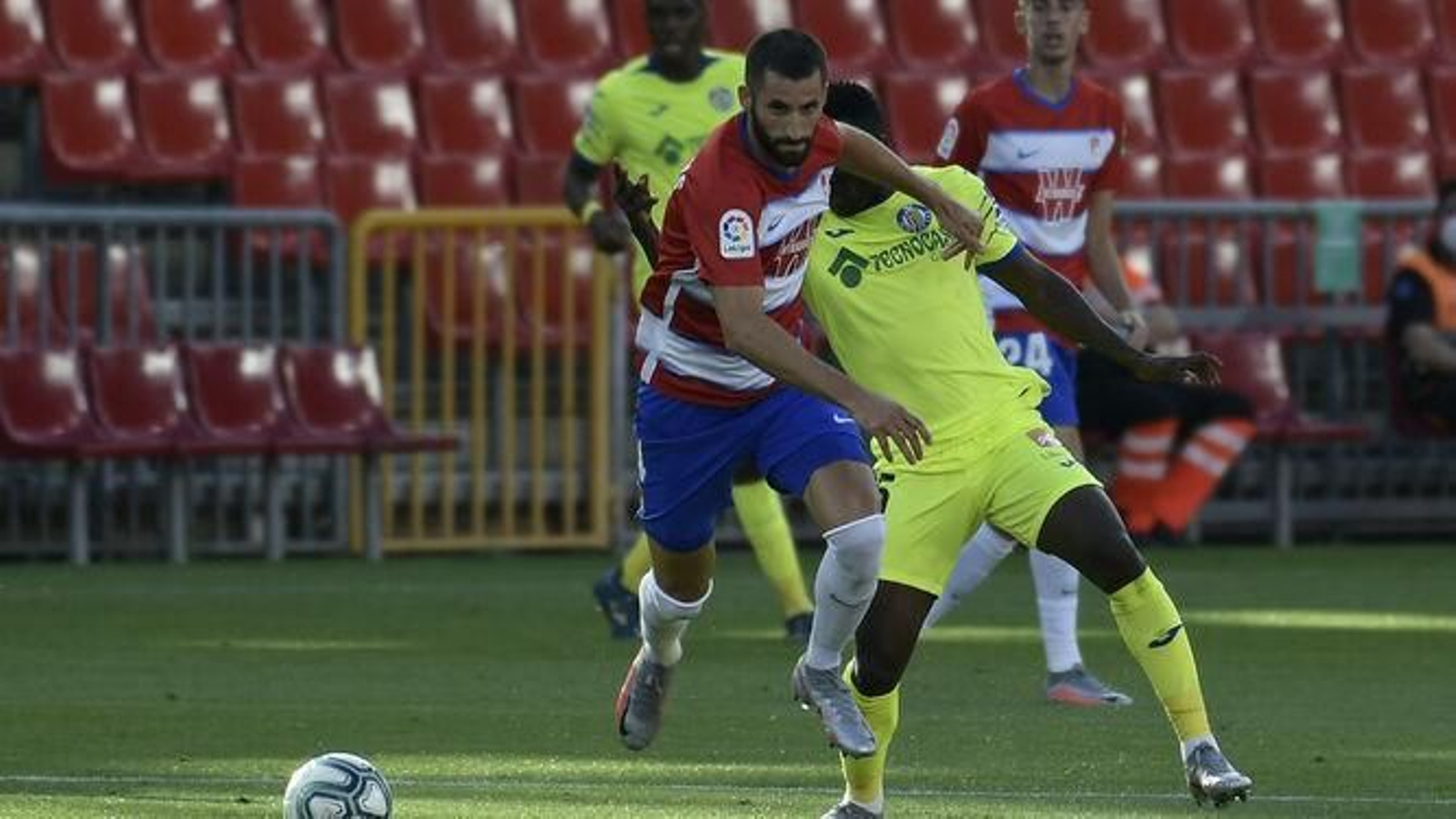 Gonalons, en el partido de la pasada campaña ante el Getafe