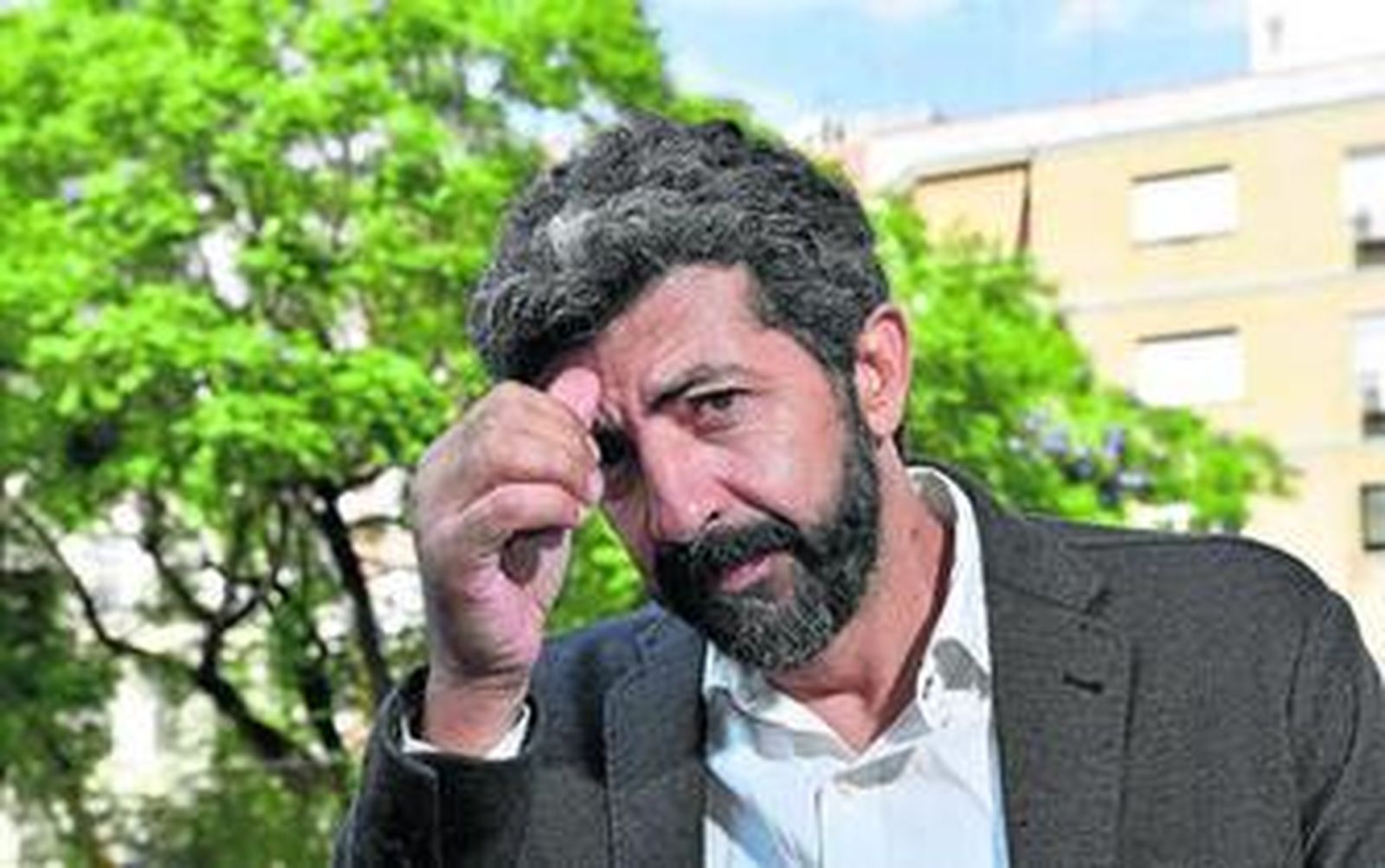 El director y guionista Alberto Rodríguez, ayer momentos antes de la entrevista en un hotel de Sevilla.