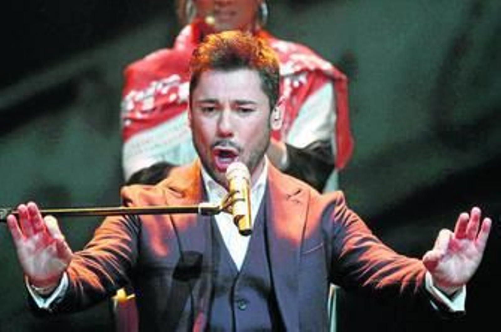 El cantaor catalán Miguel Poveda, durante un concierto reciente.