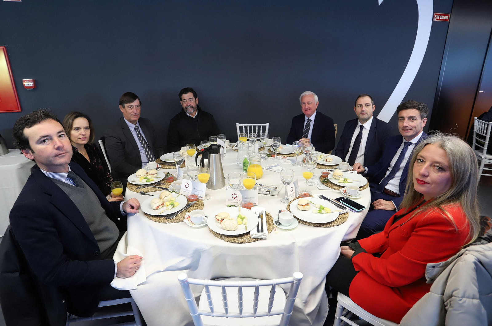 Imágenes de los invitados a la conferencia y desayuno-coloquio con Antonio Sanz en el Foro Joly Andalucía