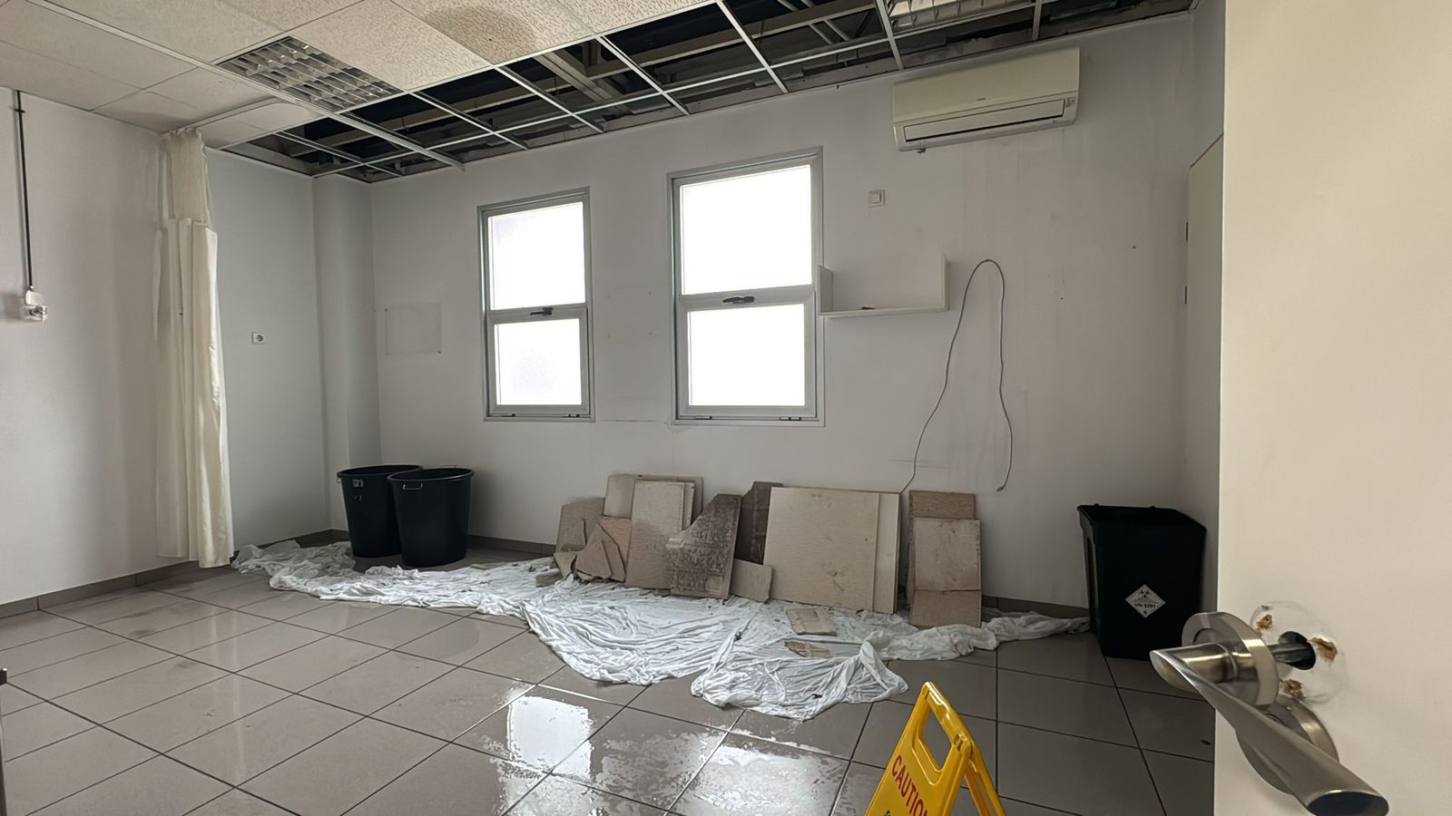 Una de las imágenes del centro de salud difundidas por CCOO