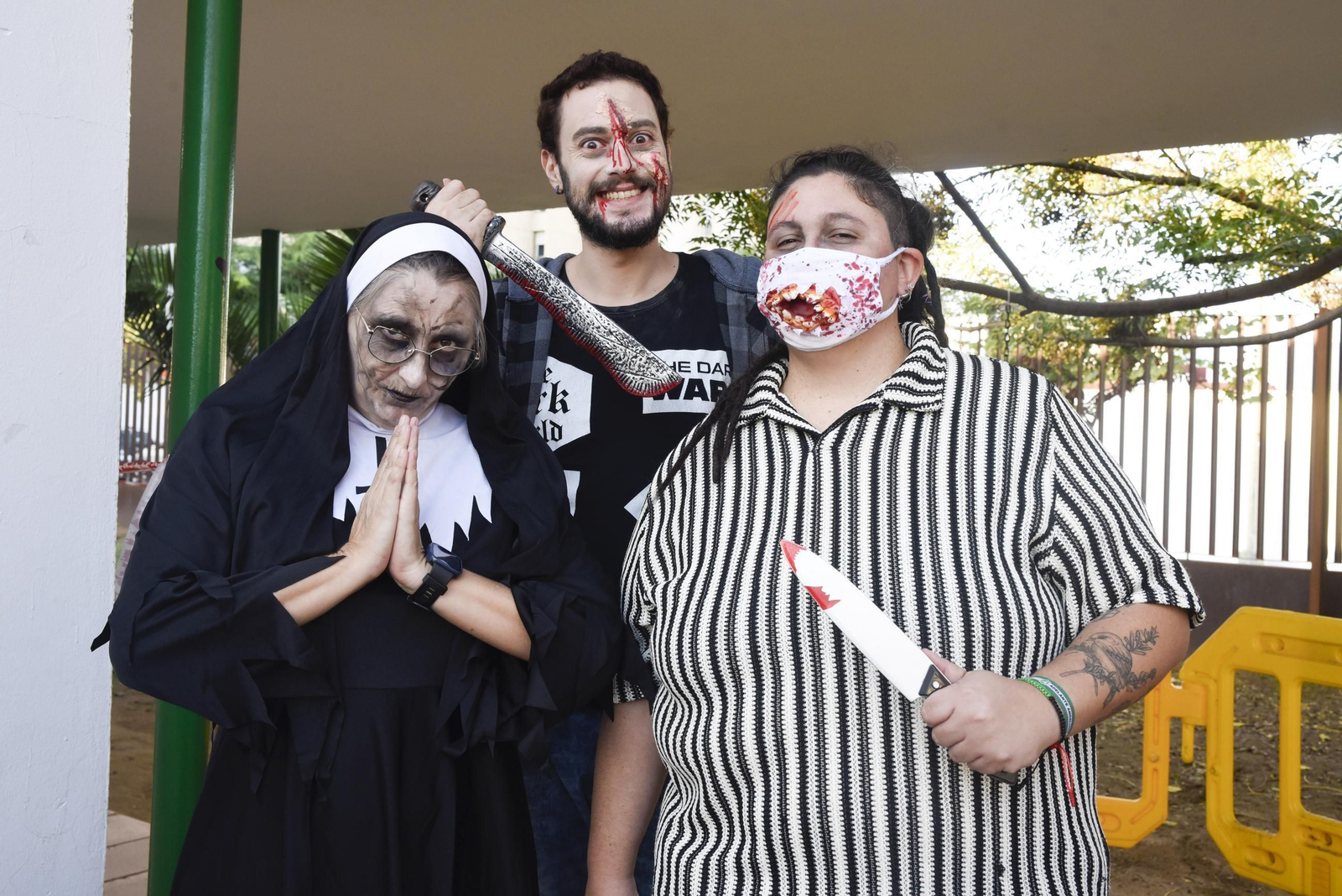 Fotos del horror freak por Halloween en La Línea