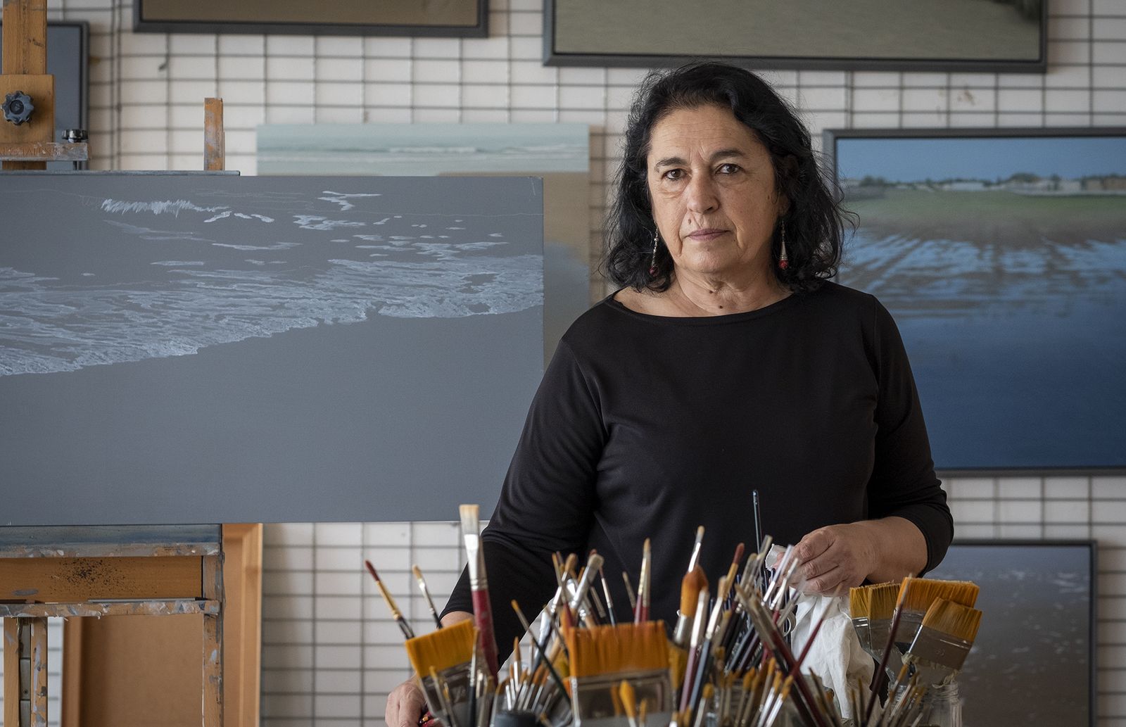 La pintora gaditana Carmen Bustamante.