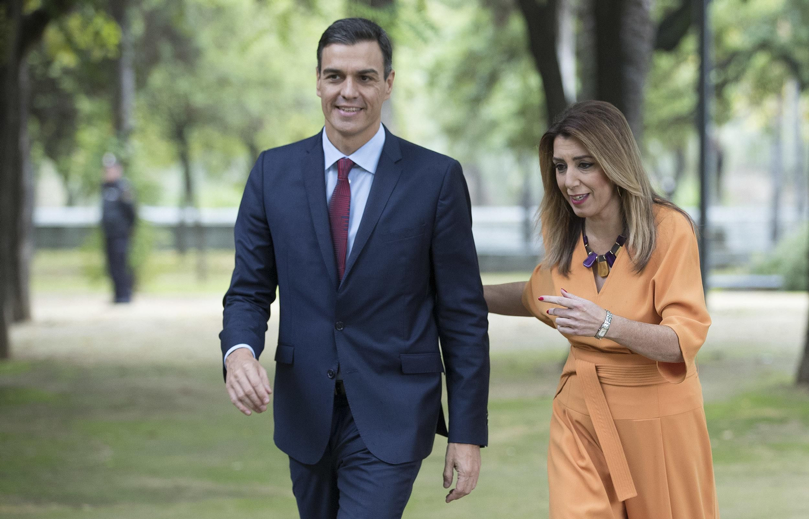 La reunión de Susana Díaz y Pedro Sánchez, en imágenes