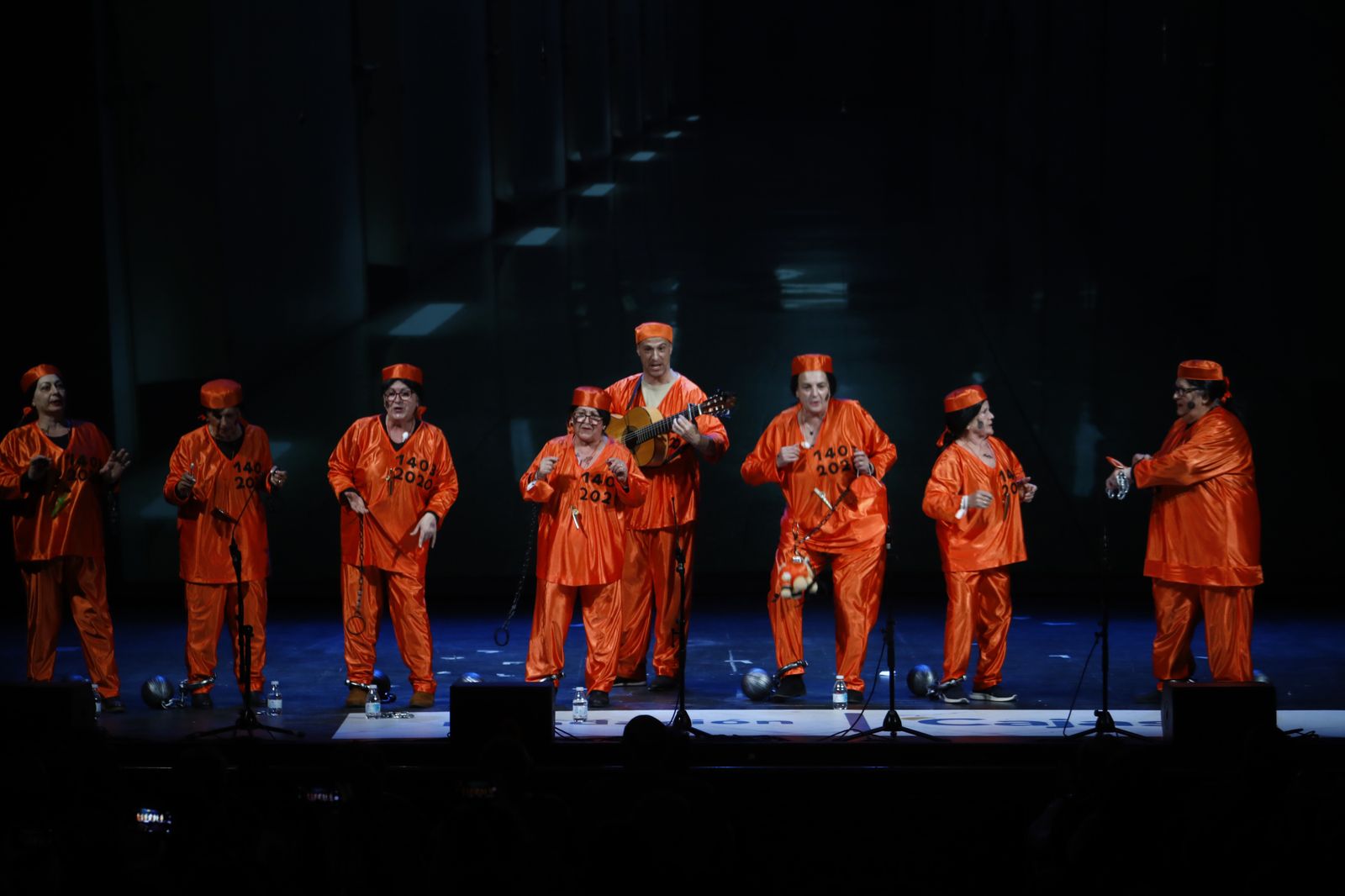 Un momento de la actuación de 'Las Prisioneras'.