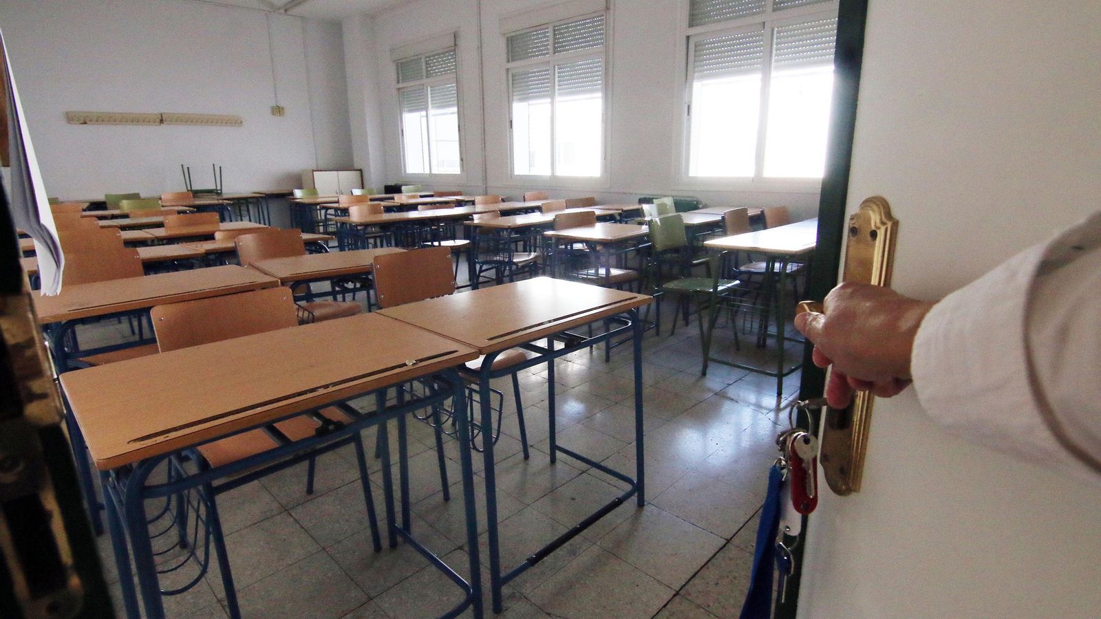 Las aulas están vacías desde que se decretó el estado de alarma por el coronavirus