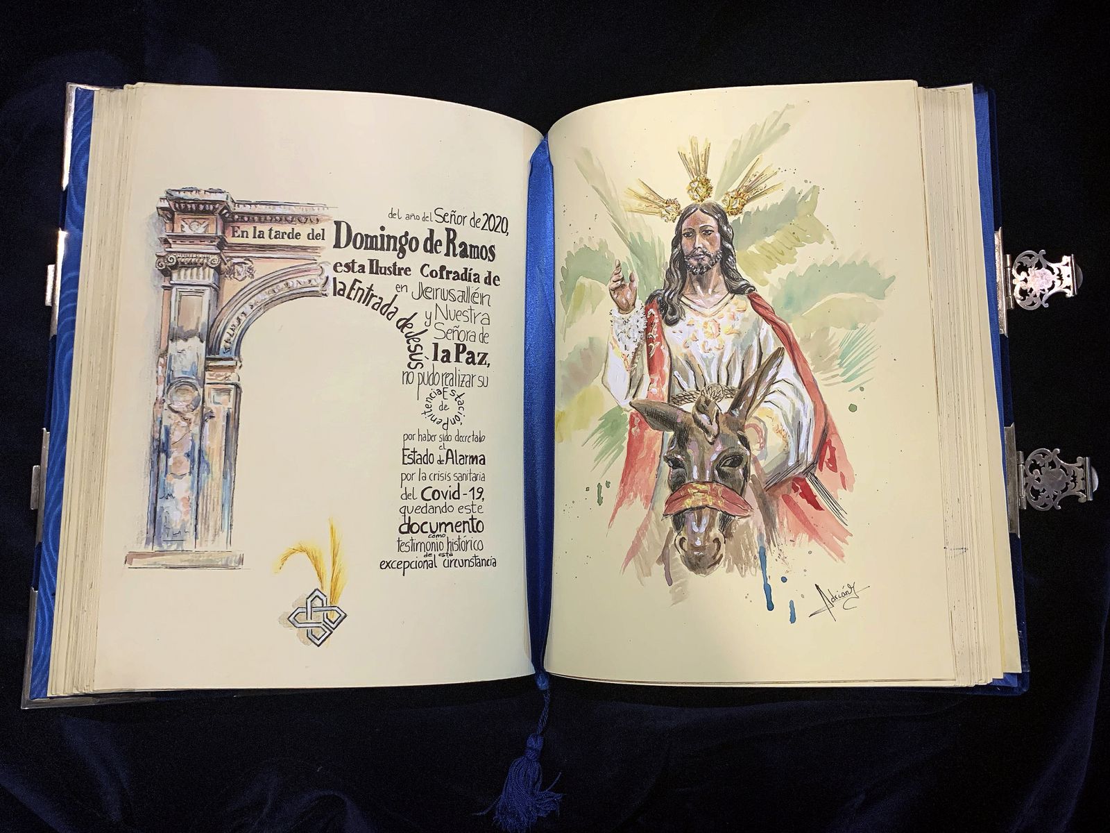 La Borriquilla recoge para la historia la suspensión por el COVID-19